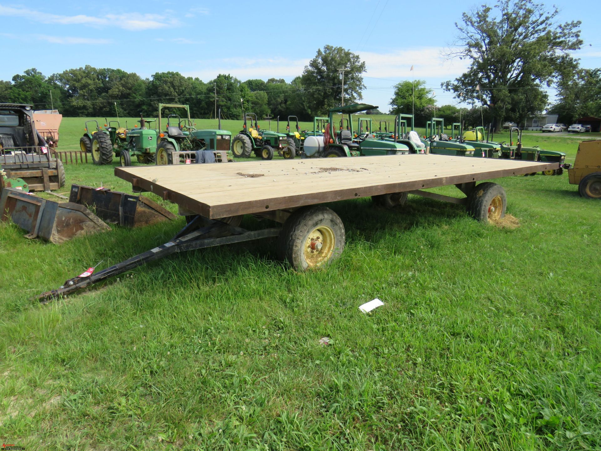 KNOWLES 20' FLAT BED, PIN HITCH, 5TH WHEEL STYLE STEERING