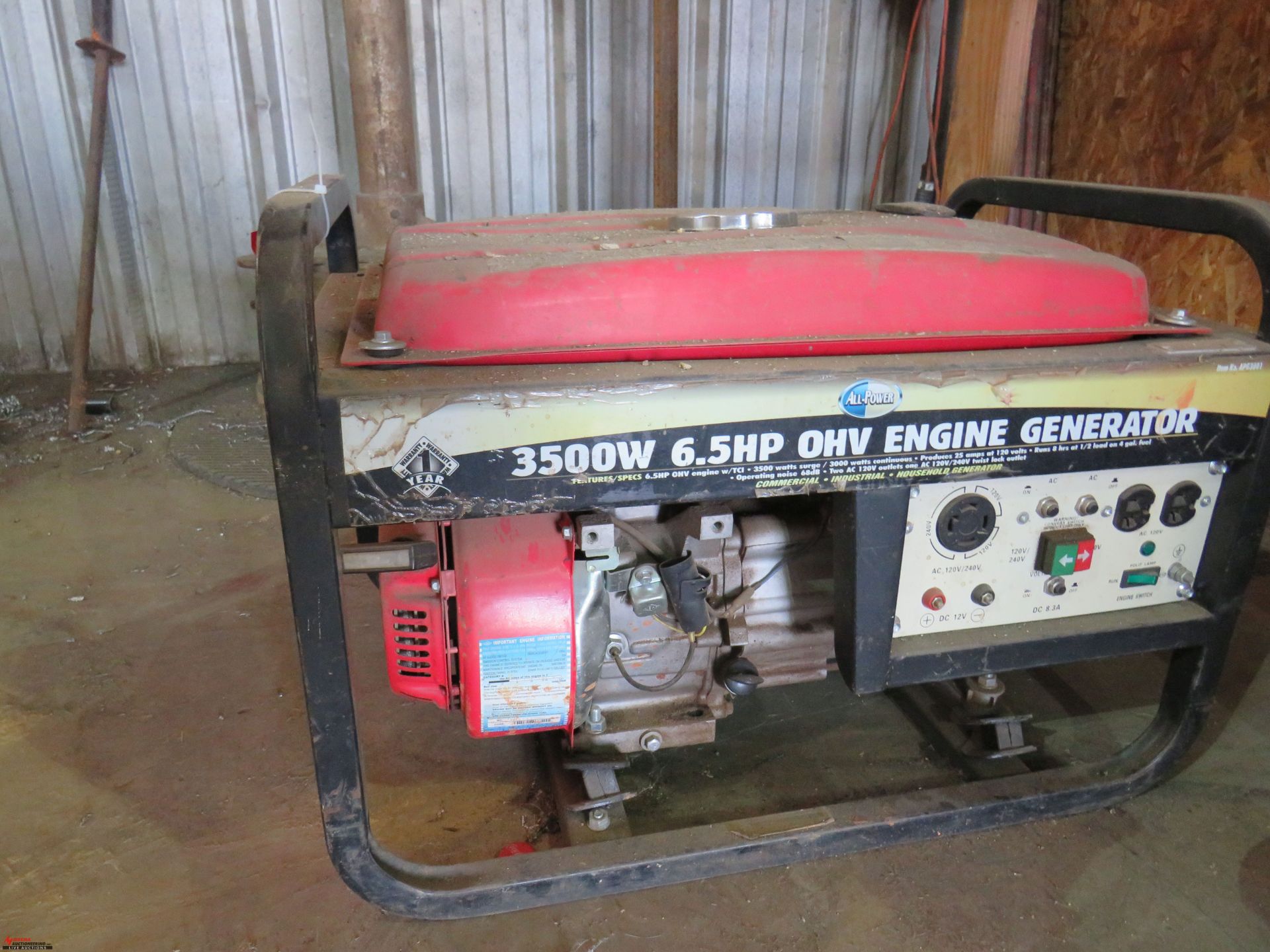 ALL POWER 3500 WATT GENERATOR