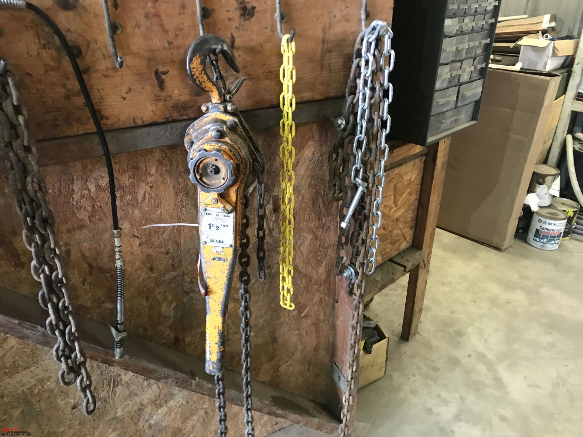 RATCHETING COME-A-LONG WITH ASSORTED LINK CHAIN