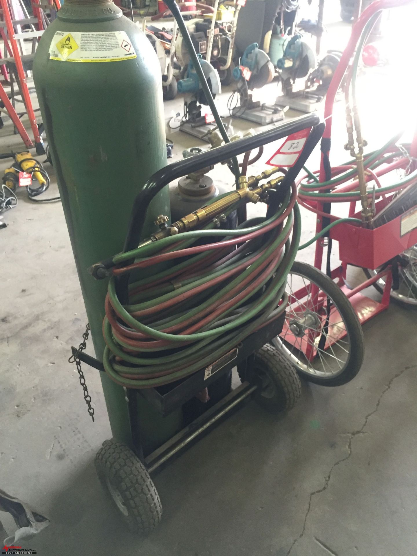TORCH SET, INCLUDES TORCH, HOSE, GAUGES AND CART [TANKS ARE NOT INCLUDED] [LOCATION: EAST WINANS
