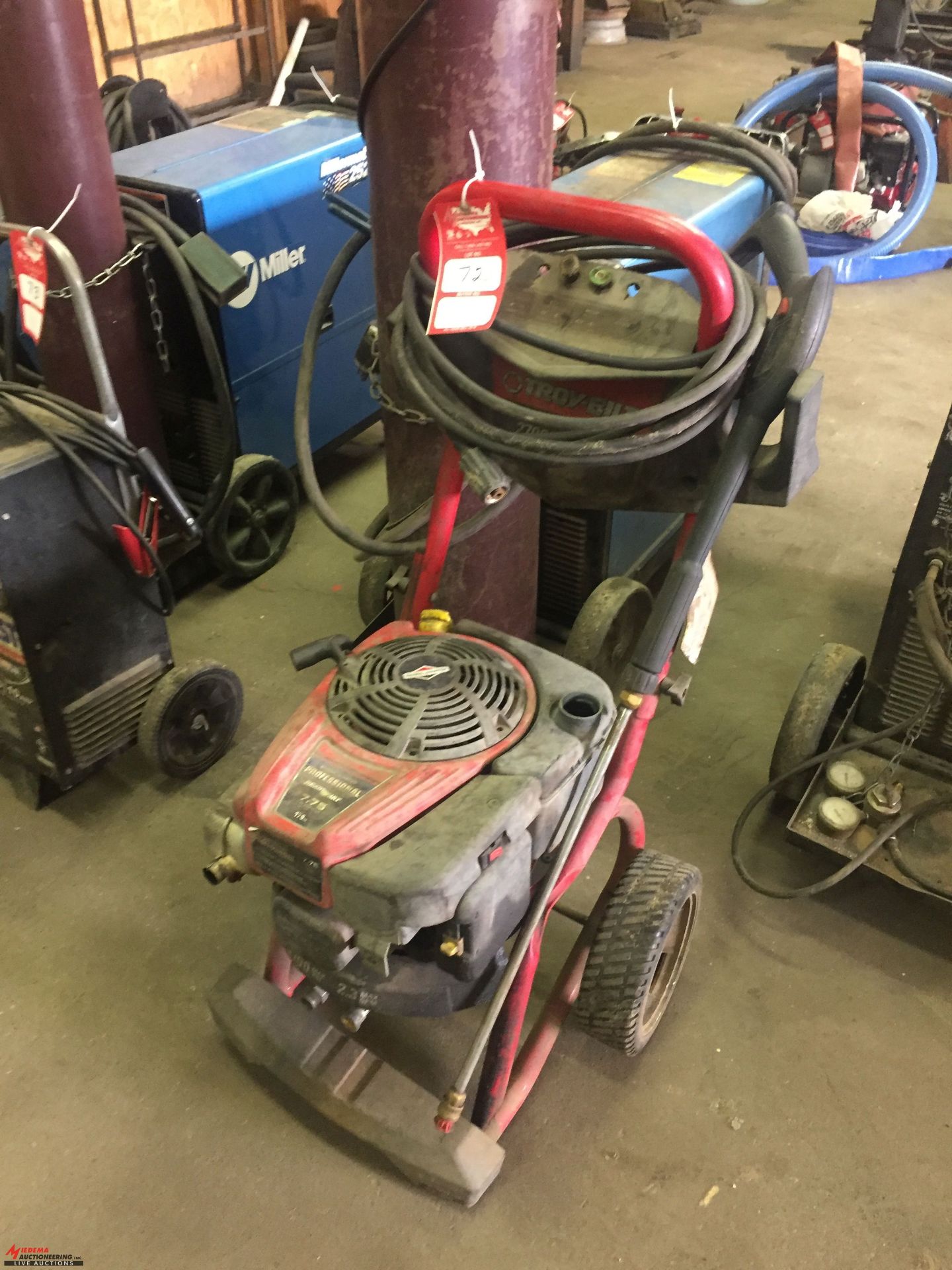TROY BILT PORTABLE POWER WASHER WITH HOSE/WAND, WORKING CONDITION UNKNOWN [LOCATION: EAST WINANS