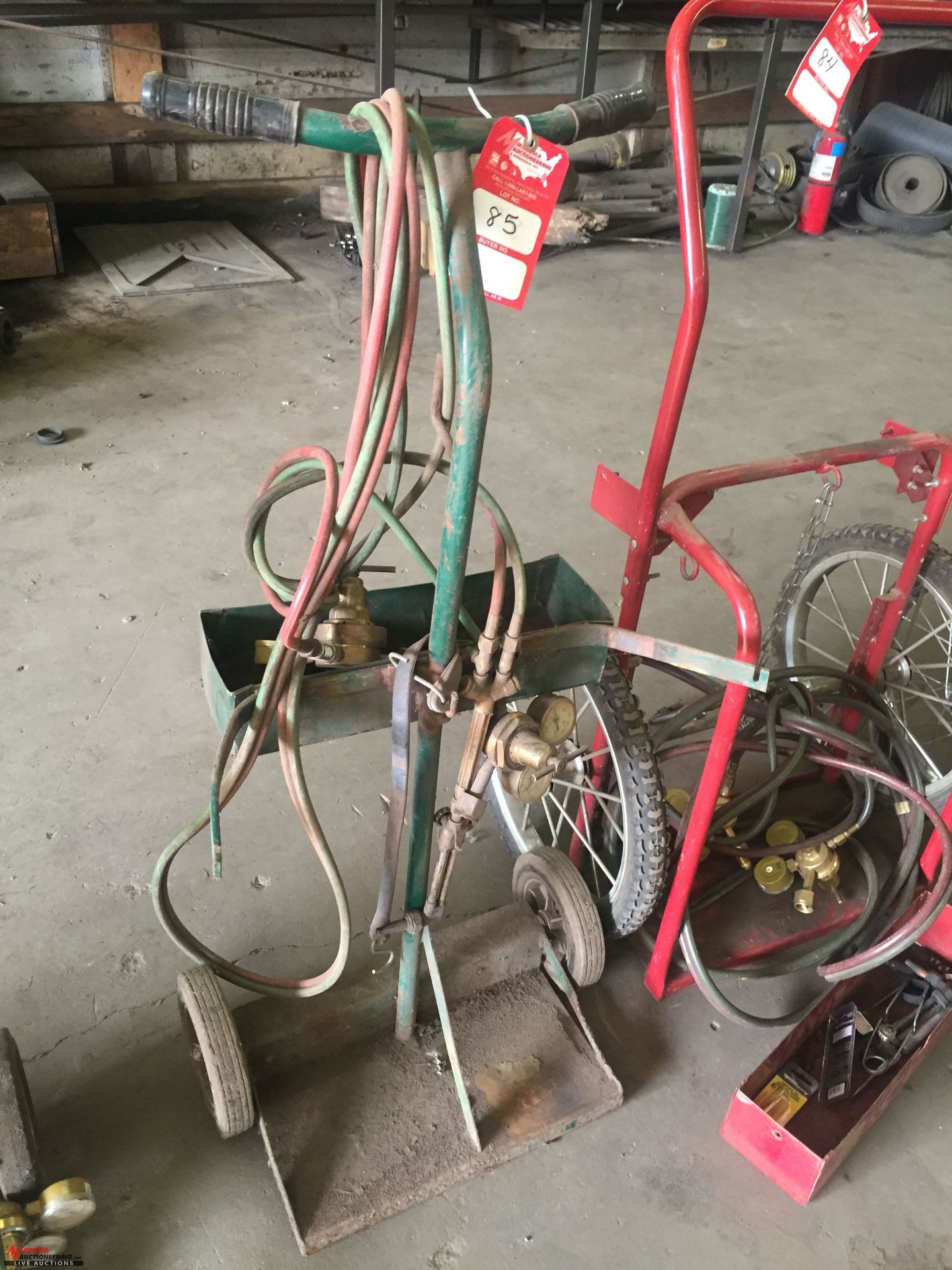 TORCH SET, INCLUDES TORCH, HOSE, GAUGES AND CART [TANKS ARE NOT INCLUDED] [LOCATION: EAST WINANS - Image 2 of 2