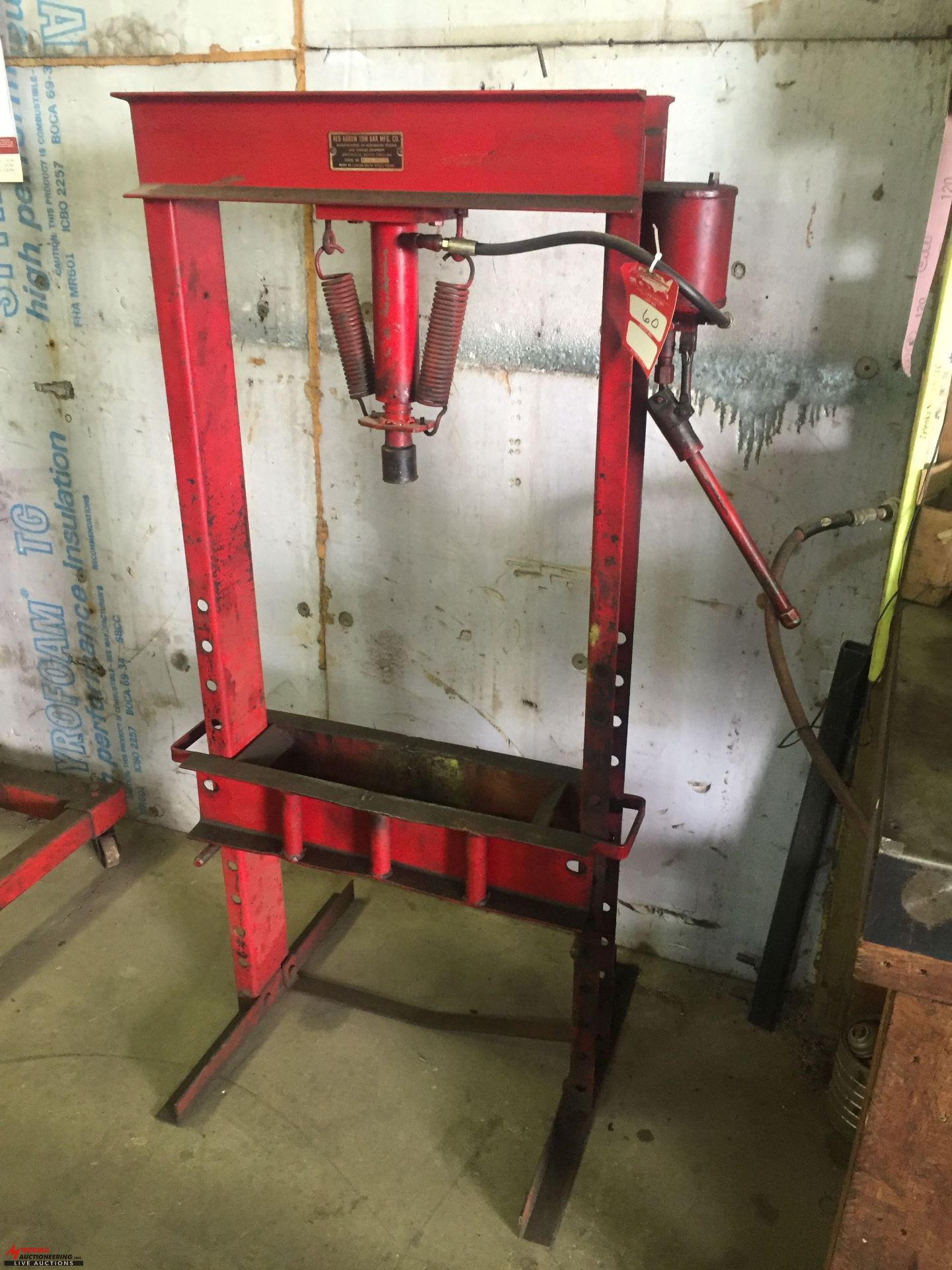 RED ARROW MANUAL H-FRAME PRESS [LOCATION: EAST WINANS STREET LOCATION]