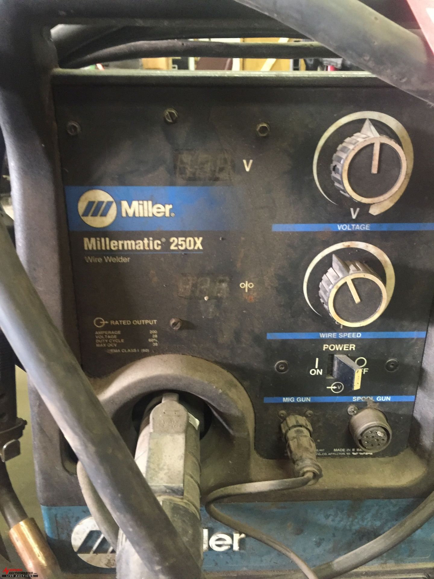 MILLER MILLERMATIC 250X WIRE FEED WELDER, 3 PHASE [LOCATION: EAST WINANS STREET LOCATION] - Image 3 of 3