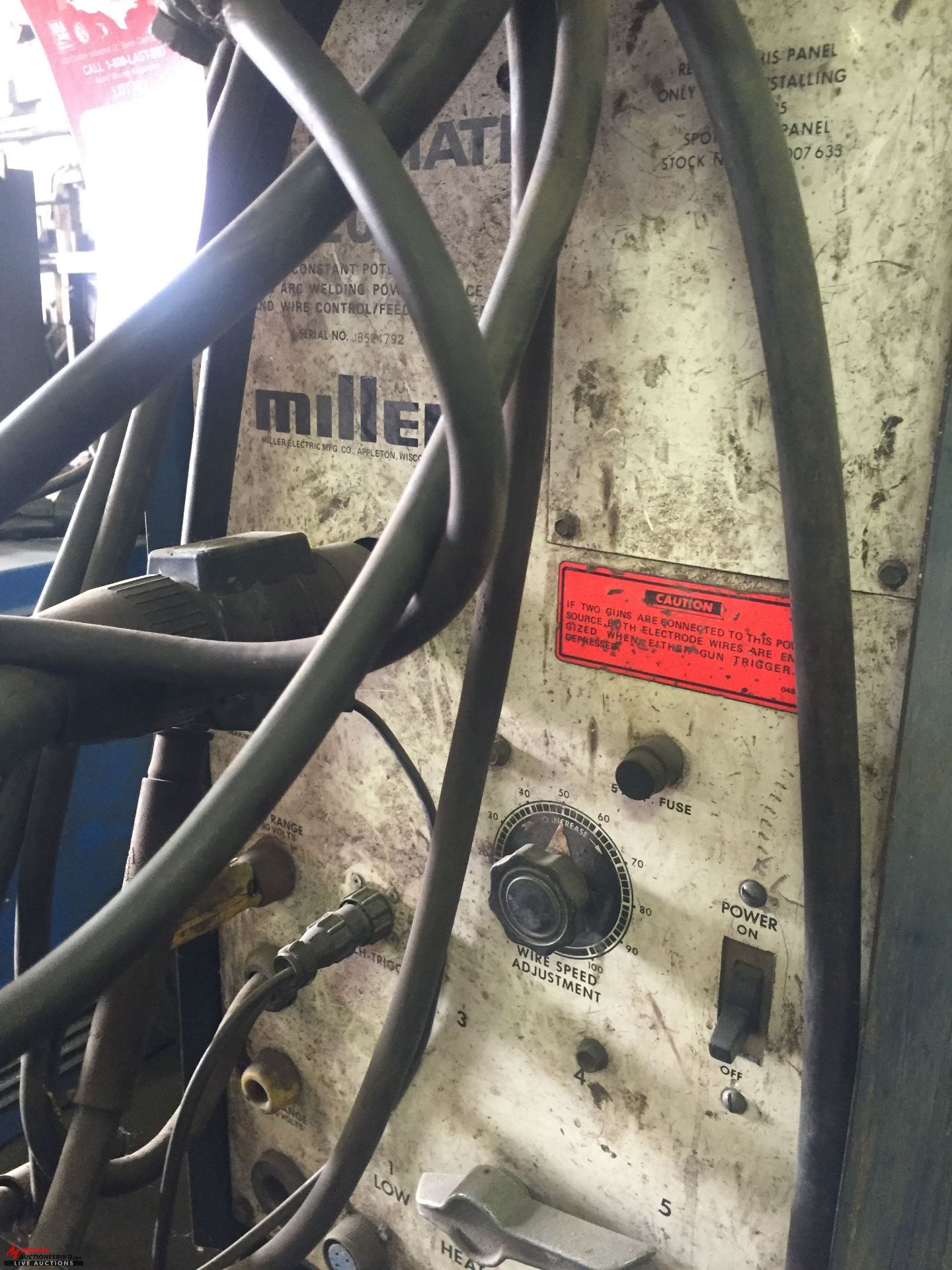 MILLER 200 WIRE FEED WELDER, 3 PHASE [LOCATION: EAST WINANS STREET LOCATION] - Image 3 of 3