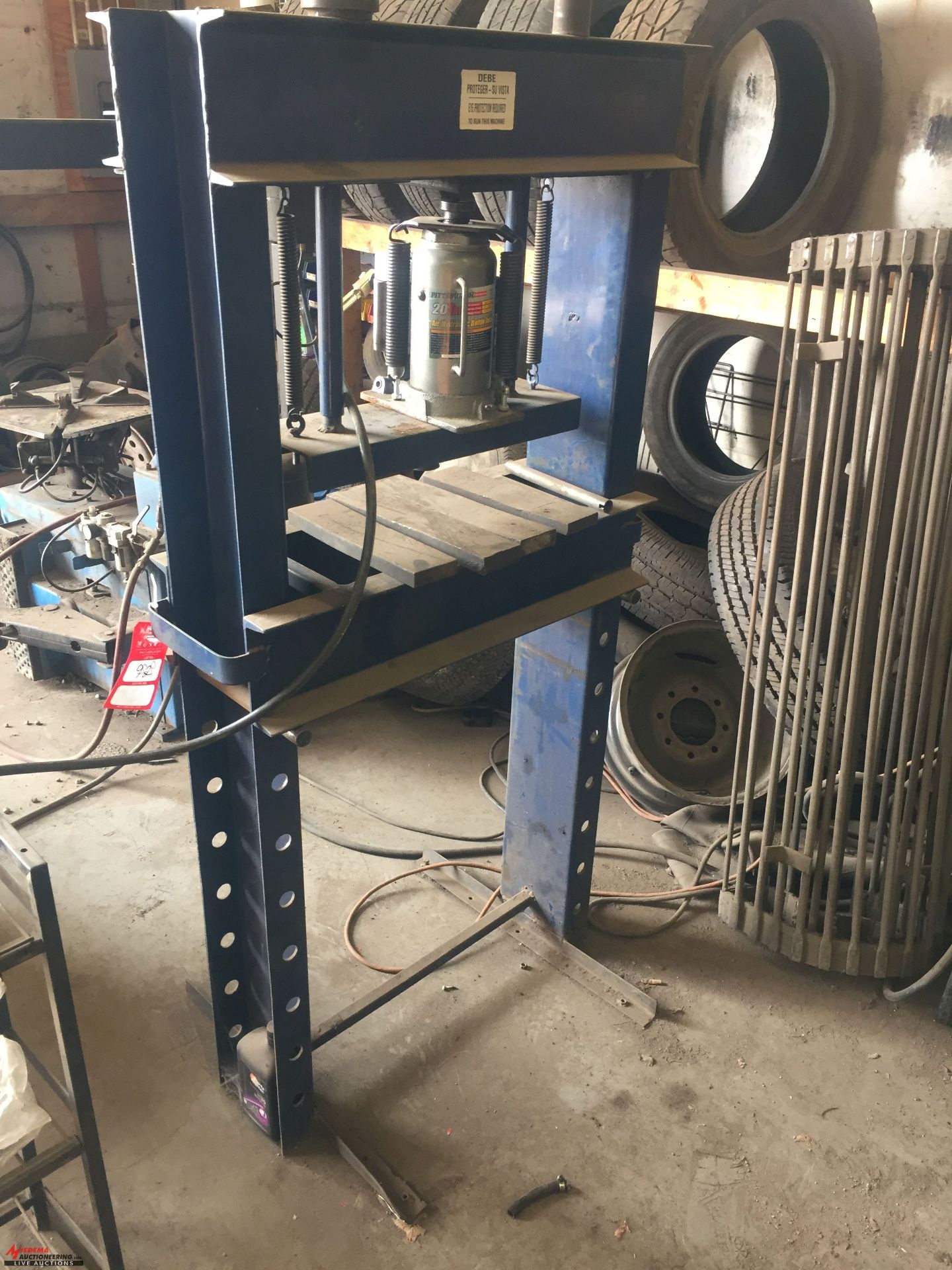 PNEUMATIC H-FRAME PRESS WITH 20-TON JACK [LOCATION: EAST WINANS STREET LOCATION]