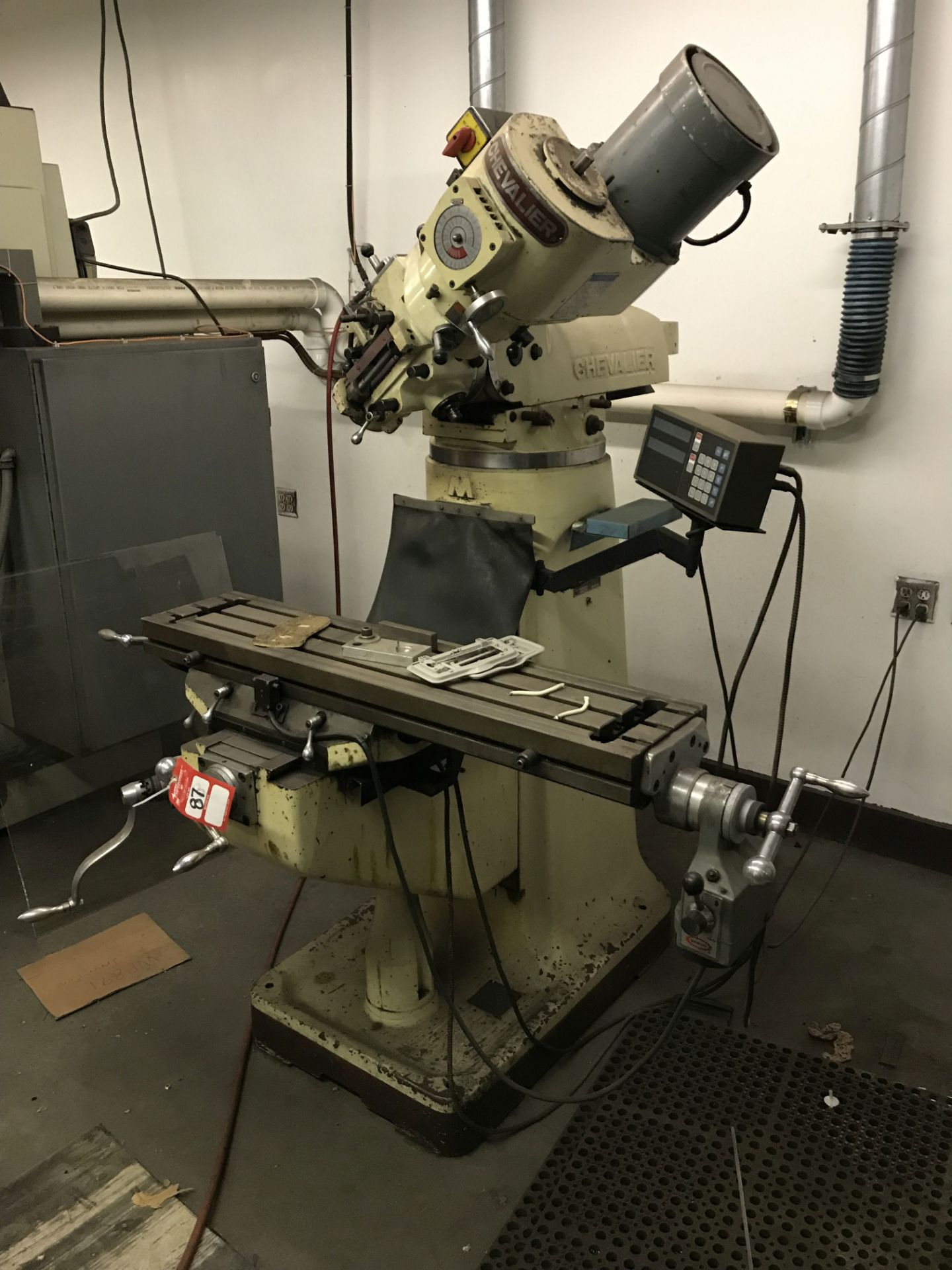 CHEVALIER VERTICAL MILLING MACHINE, 9'' x 42'' POWER FEED TABLE, 60-4500 SPINDLE SPEEDS, SONY - Image 2 of 5