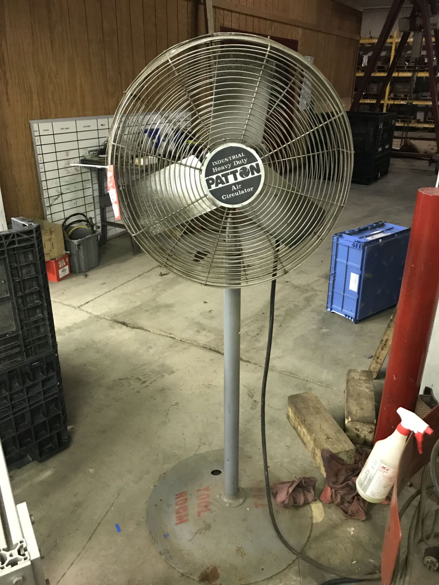 PATTON PEDESTAL FAN, APPROX 24'' [LOCATION: BUILDING 2]