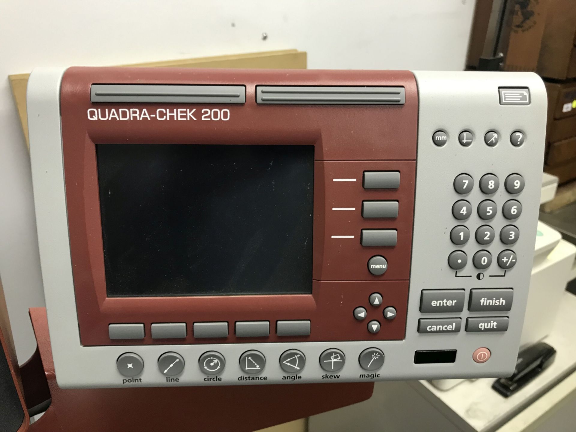STARRETT OPTICAL COMPARATOR, SERIES 400, WITH QUADRA-CHEK 200 DIGITAL READ OUT CONTROL PANEL [ - Image 5 of 6