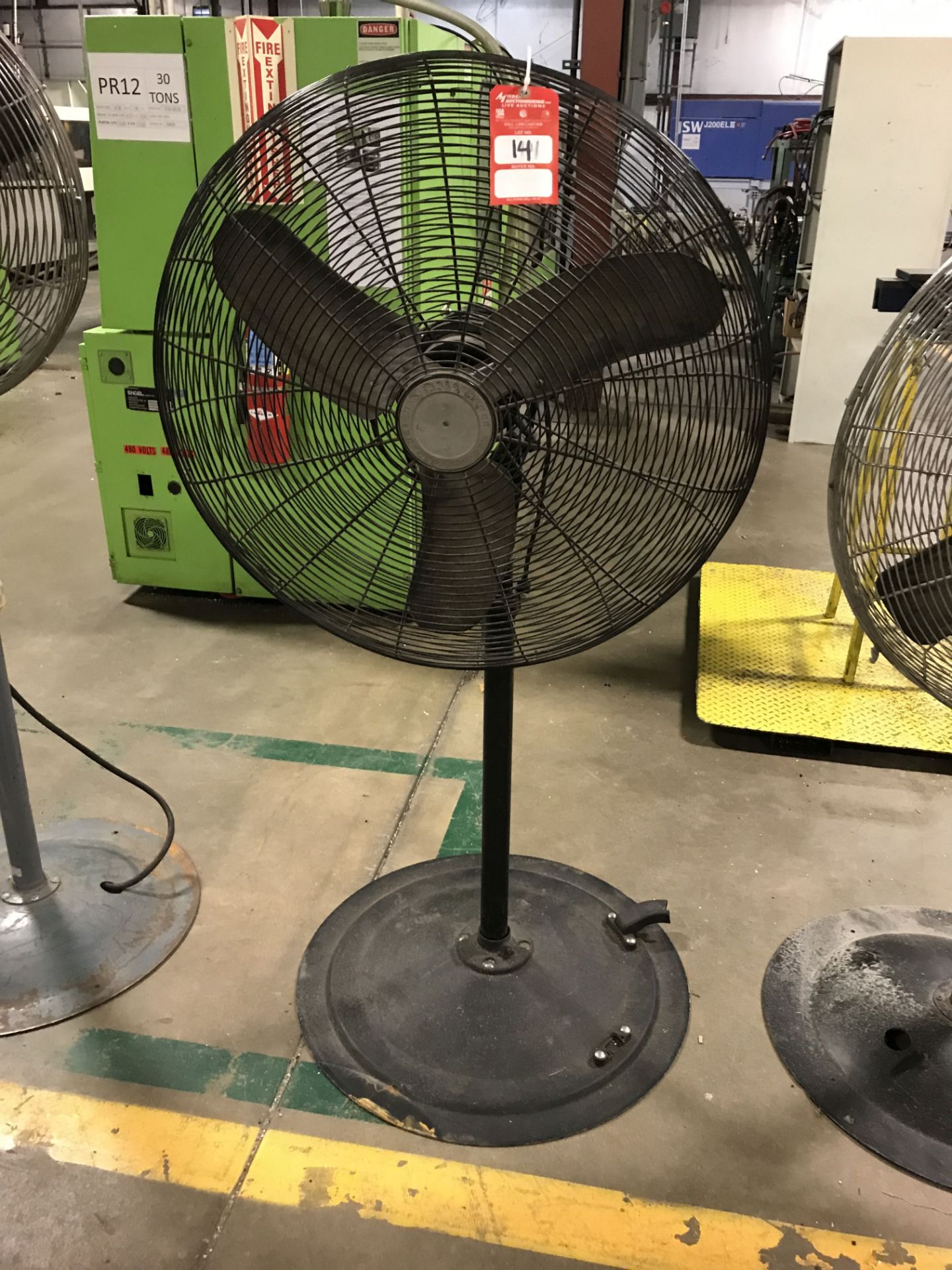 LASKO PEDESTAL SHOP FAN, APPROX 30'' [LOCATION: BUILDING 1]