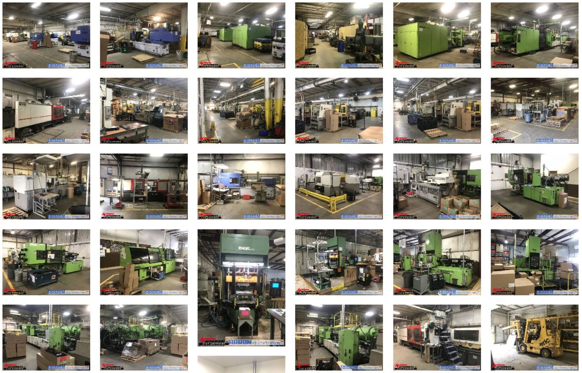 WPI, LLC Auction featuring many Injection Molding Machines