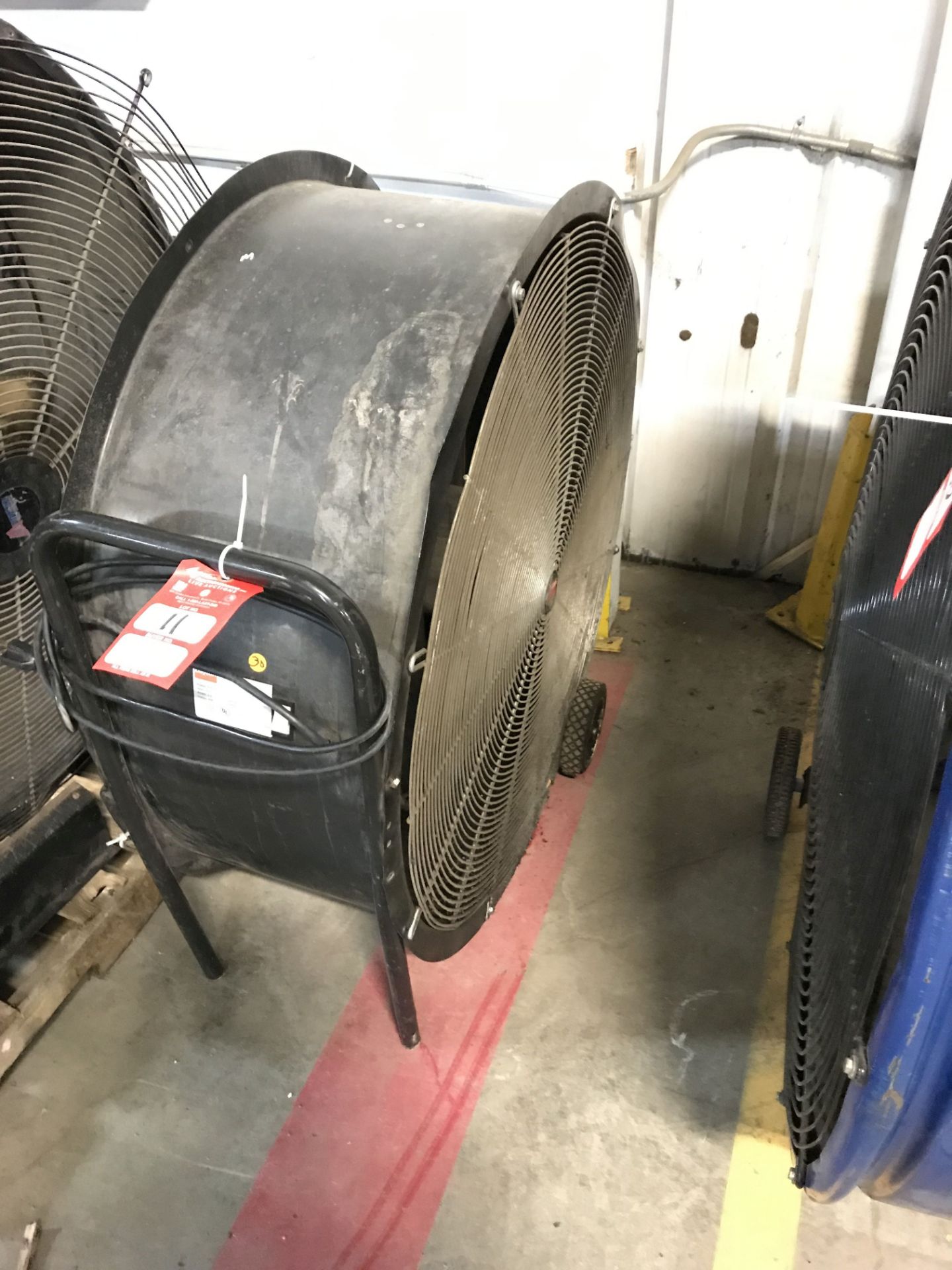 DAYTON SHOP FLOOR FAN, APPROX 36'' [LOCATION: BUILDING 2]