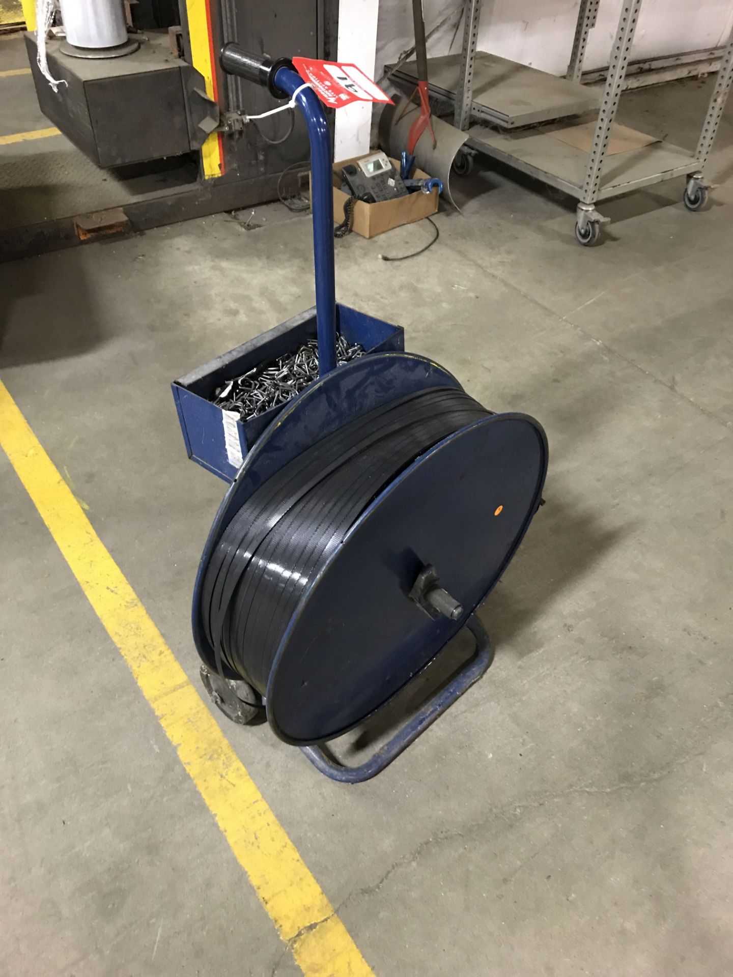 PLASTIC BANDING CART WITH CLIPS [LOCATION: BUILDING 2]
