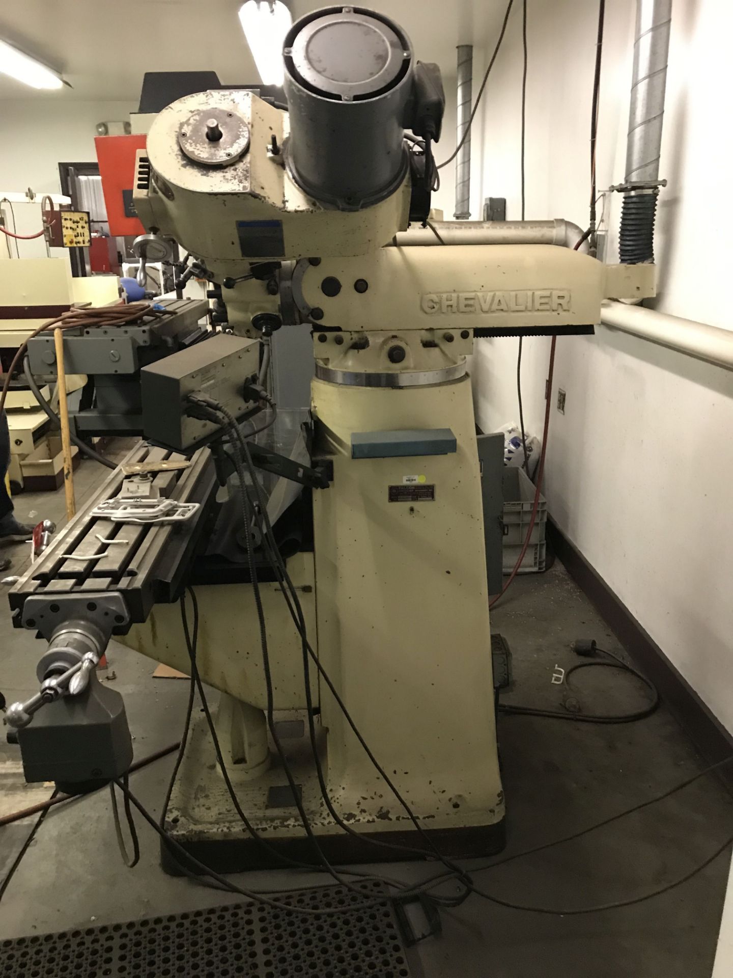 CHEVALIER VERTICAL MILLING MACHINE, 9'' x 42'' POWER FEED TABLE, 60-4500 SPINDLE SPEEDS, SONY - Image 3 of 5