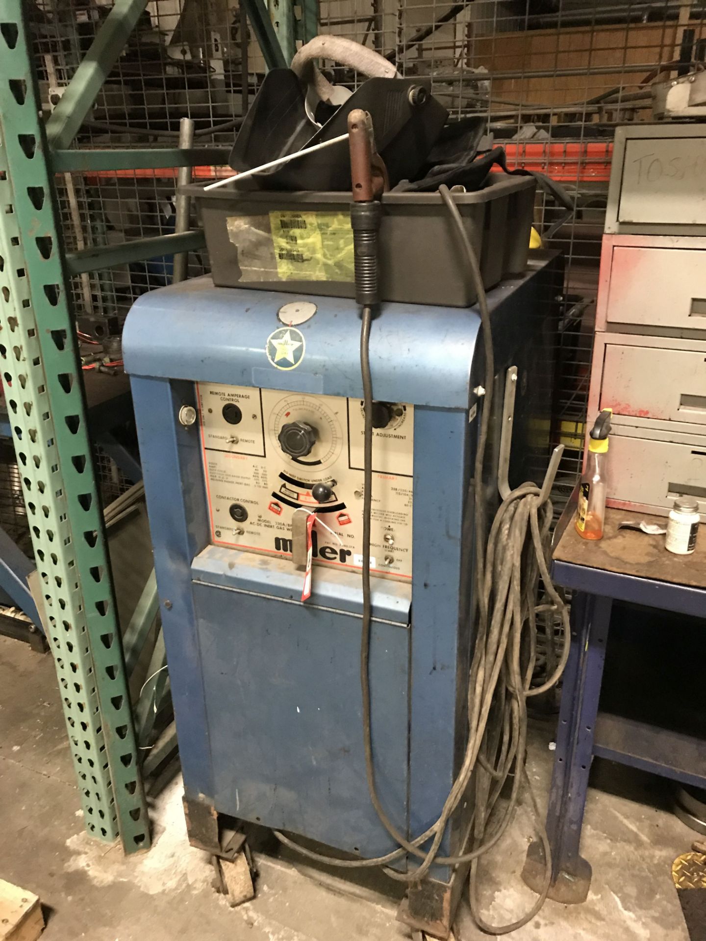 MILLER 330A/BP AC-DC INERT GAS WELDER, S/N P360889 [LOCATION: BUILDING 2]