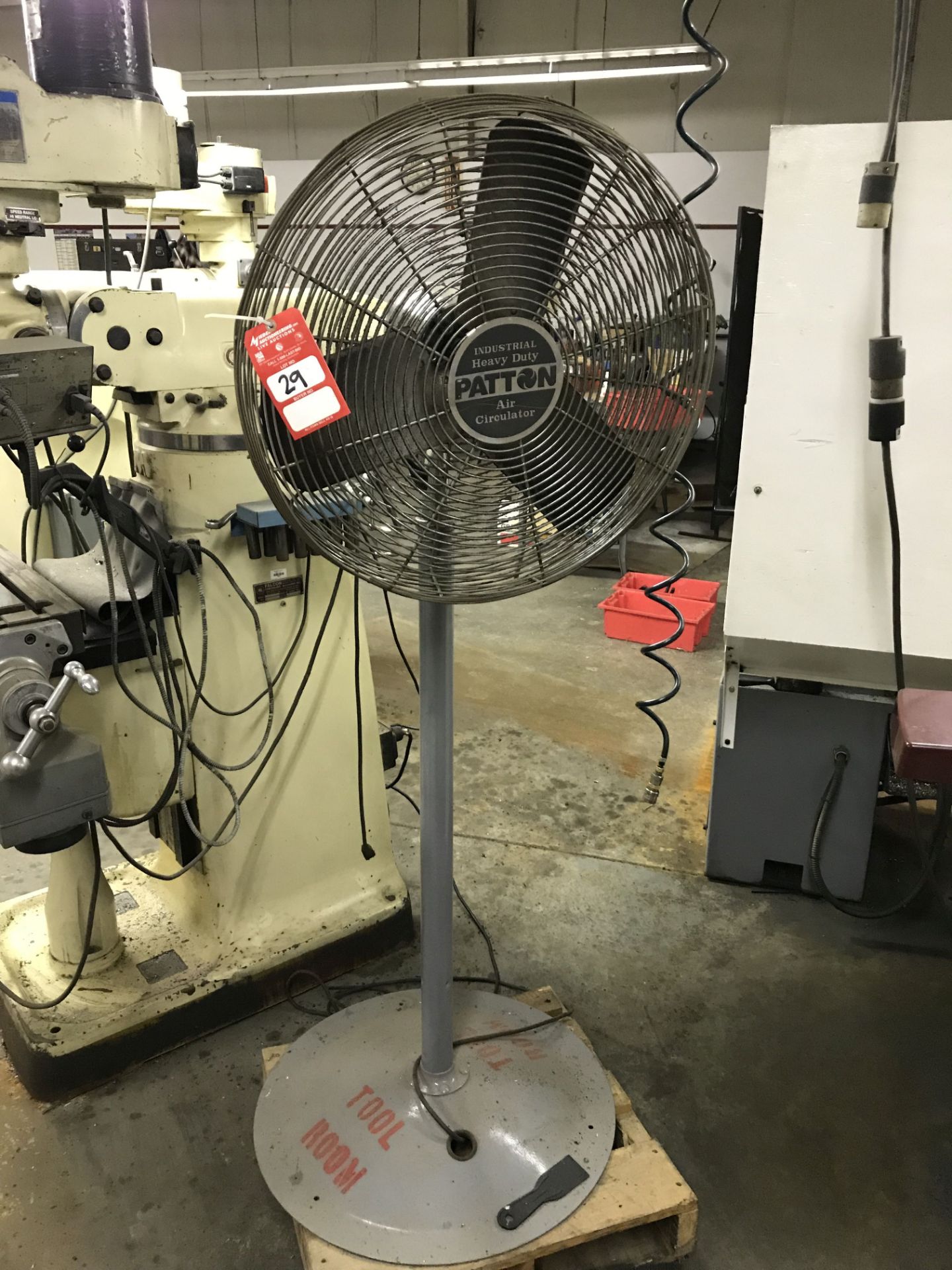 PATTON PEDESTAL FAN, APPROX 24'' [LOCATION: BUILDING 2]