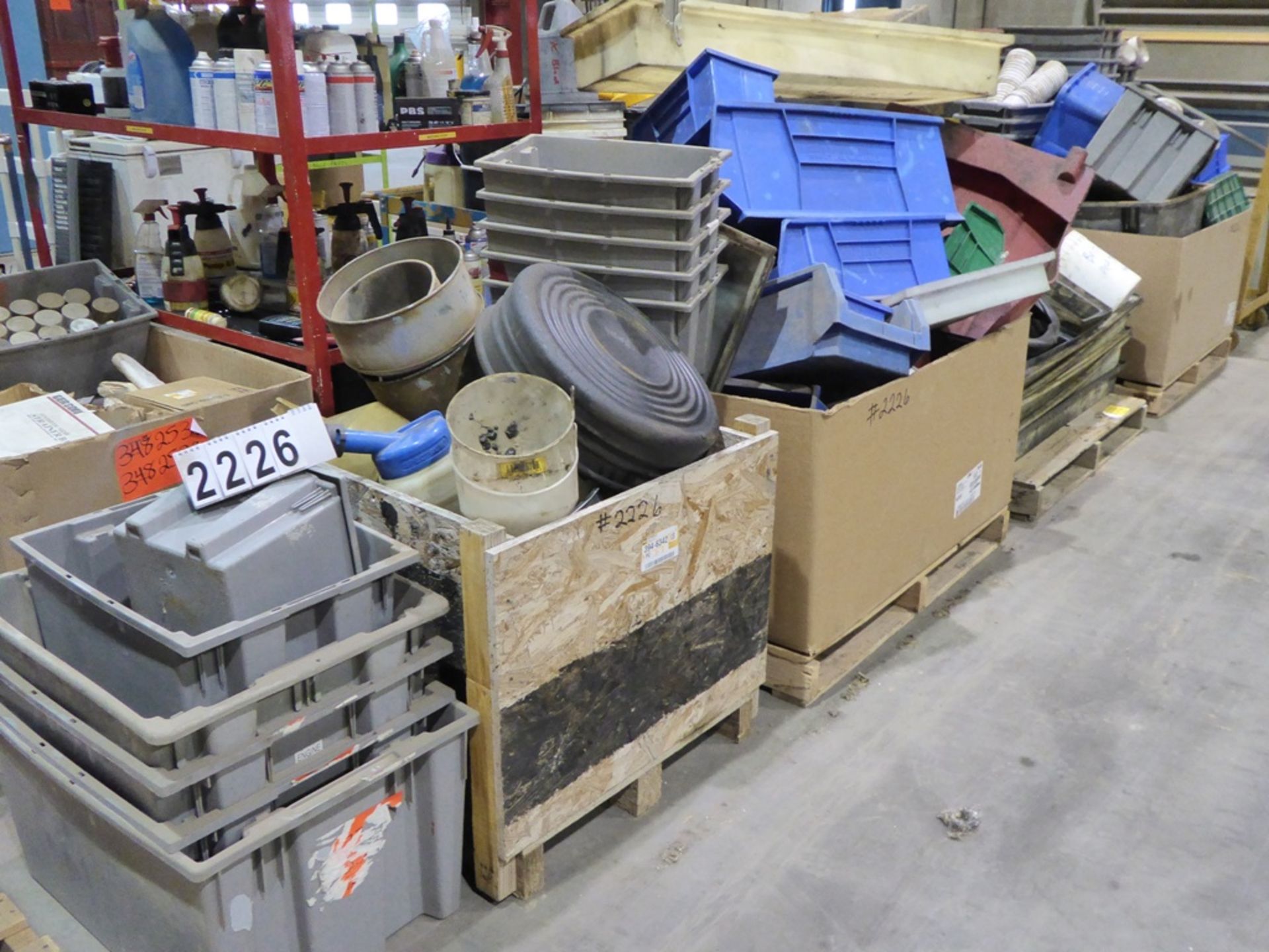 4 - CRATES OF POLY TUBS, FUNNELS & DRAIN PANS - Image 2 of 2