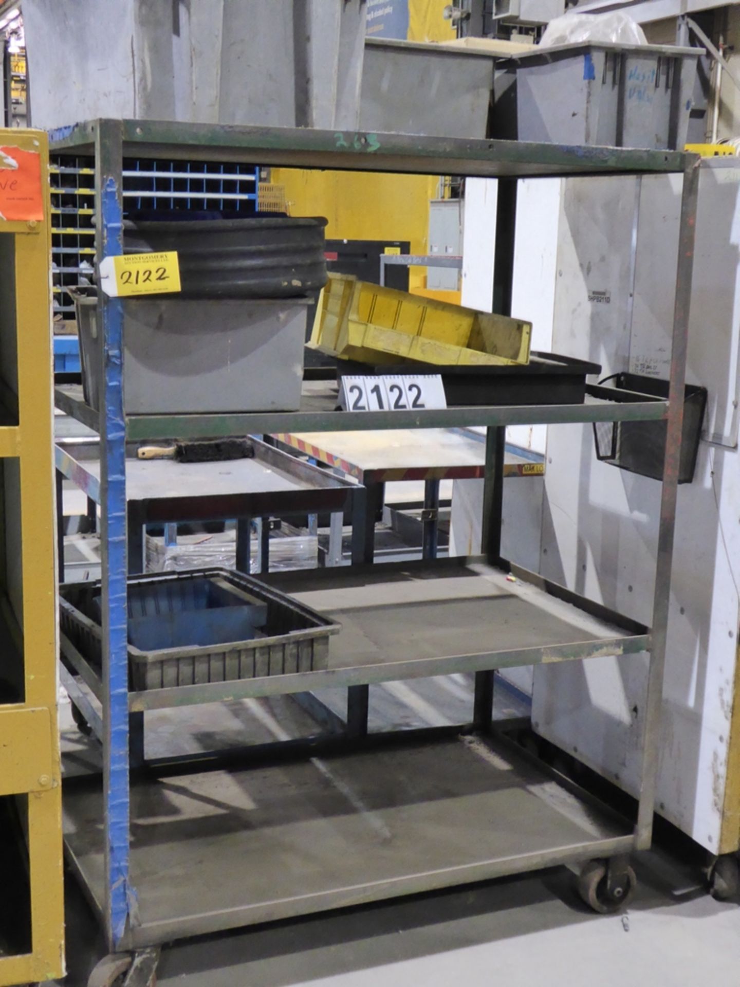 METAL 3 TIERED PARTS CART