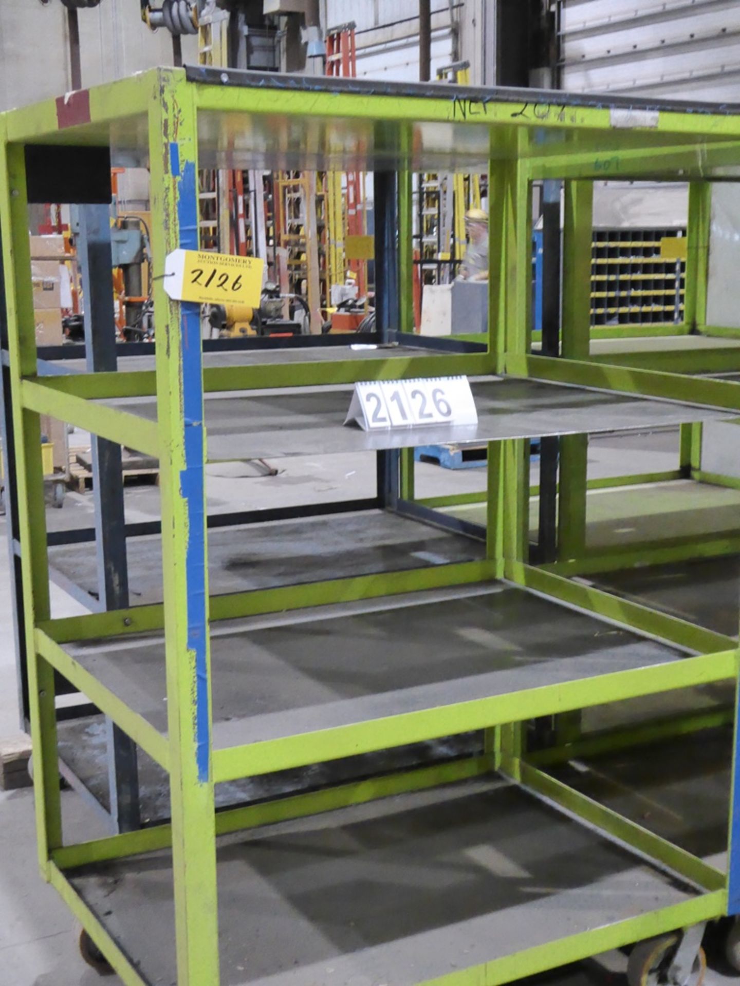 METAL 3 TIERED PARTS CART