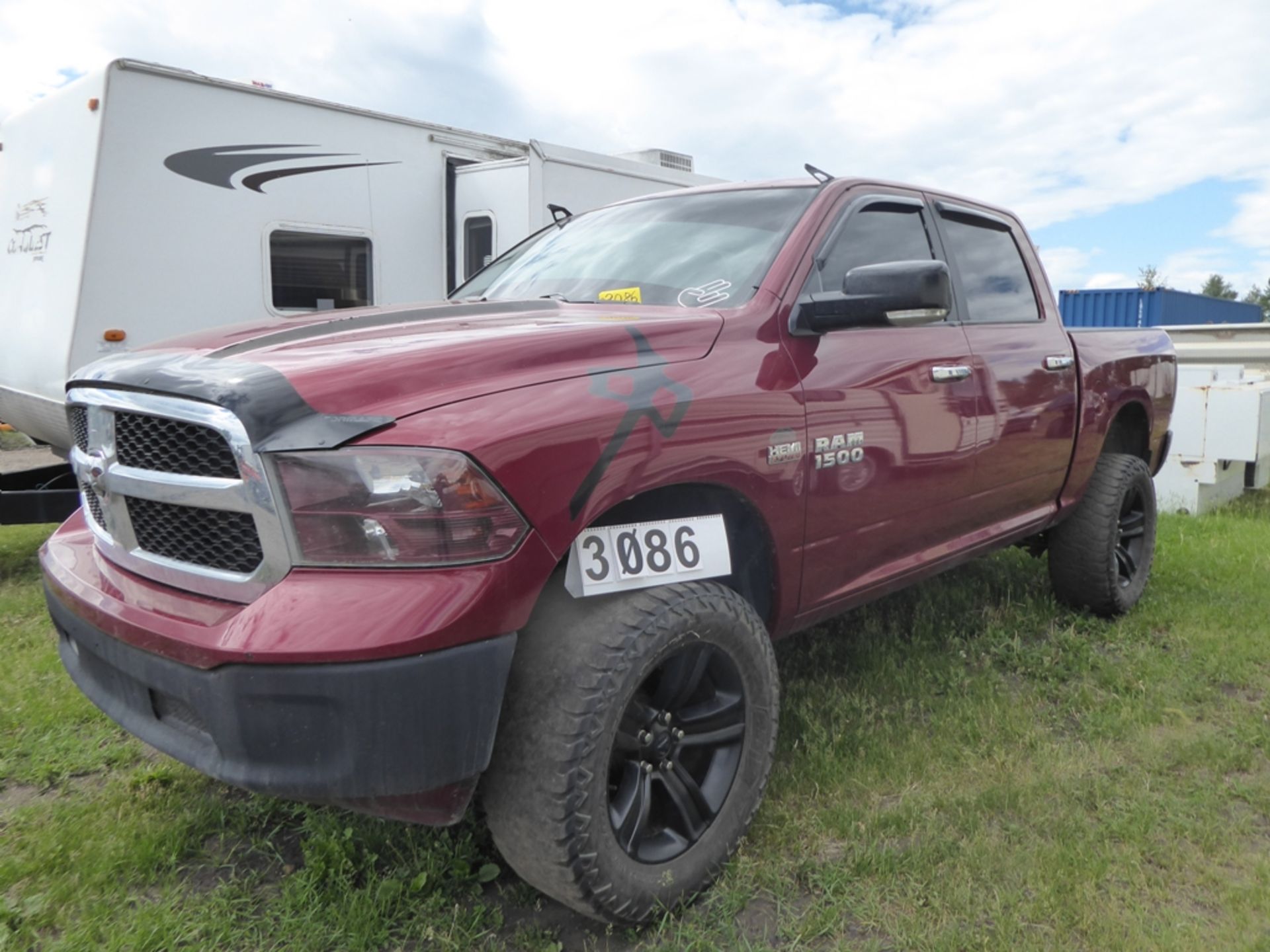 2014 DODGE RAM 1500 4X4 TRUCK CREW CAB 5.7L HEMI A/T R/PW/PDL/AC/TLT/C S/N 1C6RR7LT5ES414972 125,