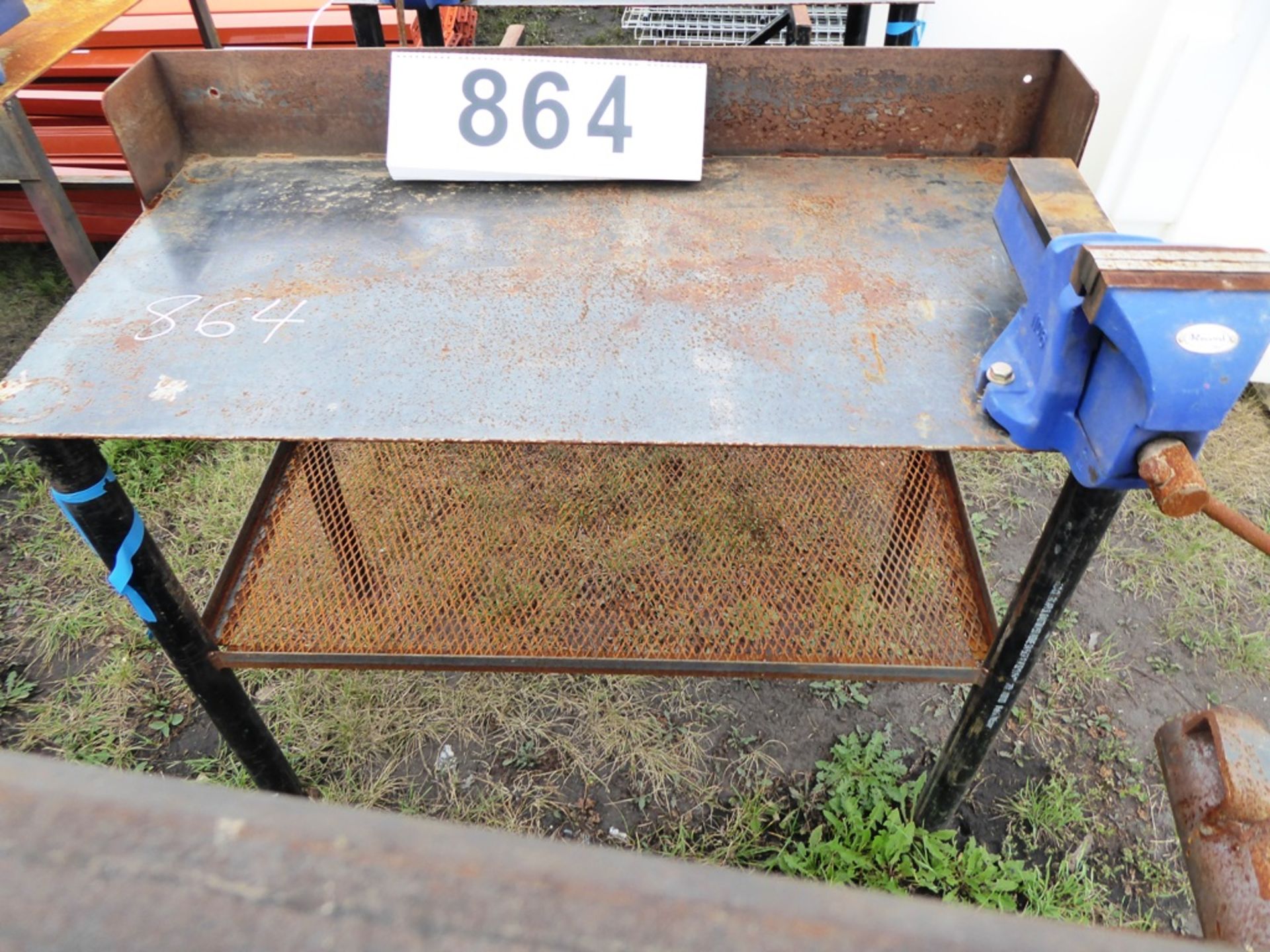 24"X48" STEEL WORK BENCH W/ VISE - Image 2 of 2