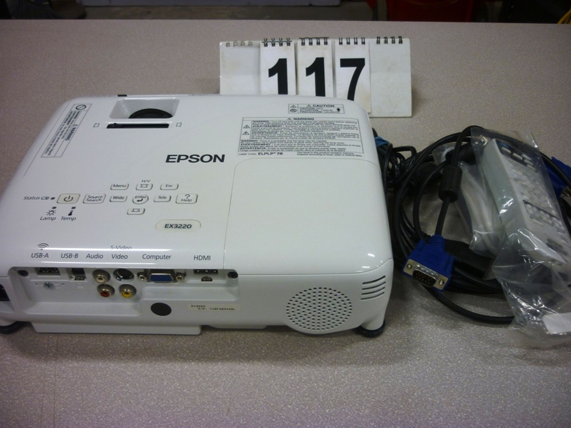 EPSON EX3220 PROJECTOR - Image 2 of 2