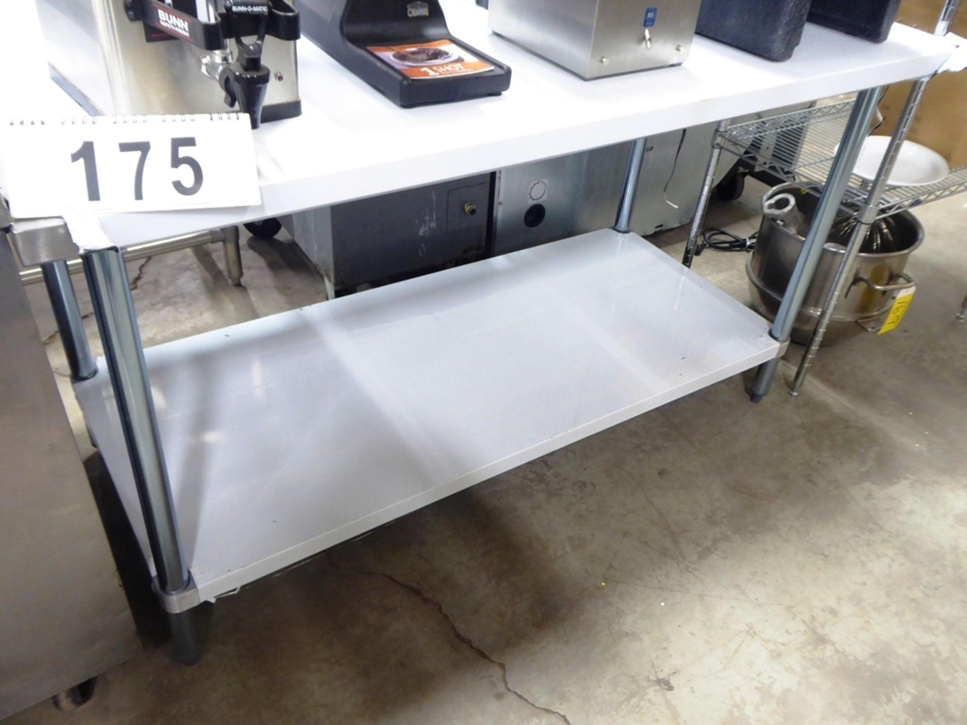 (NEW) THORINOX SS 30"X60" TABLE W/ UNDER SHELF