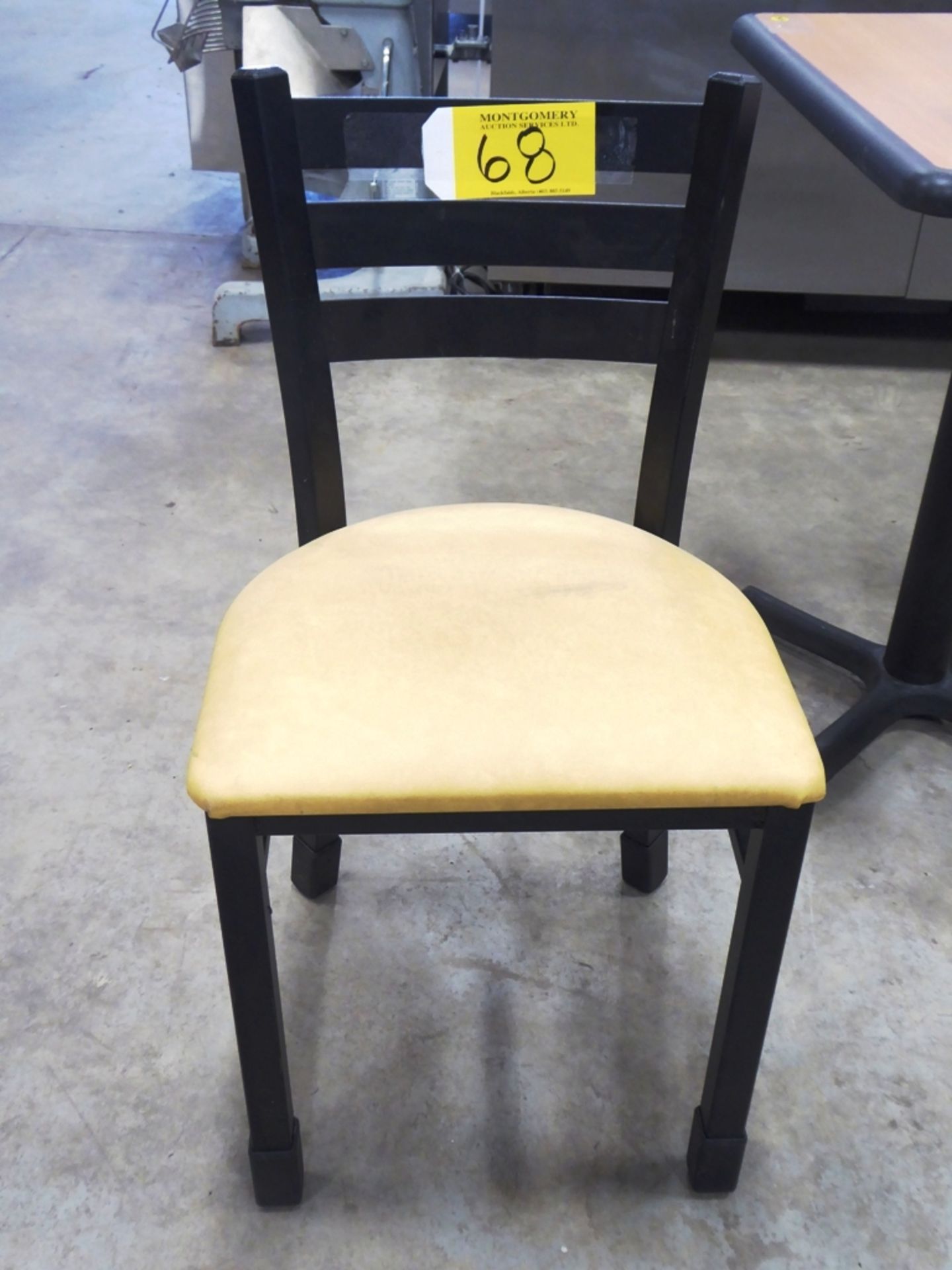 RESTAURANT CHAIR - YELLOW LEATHER