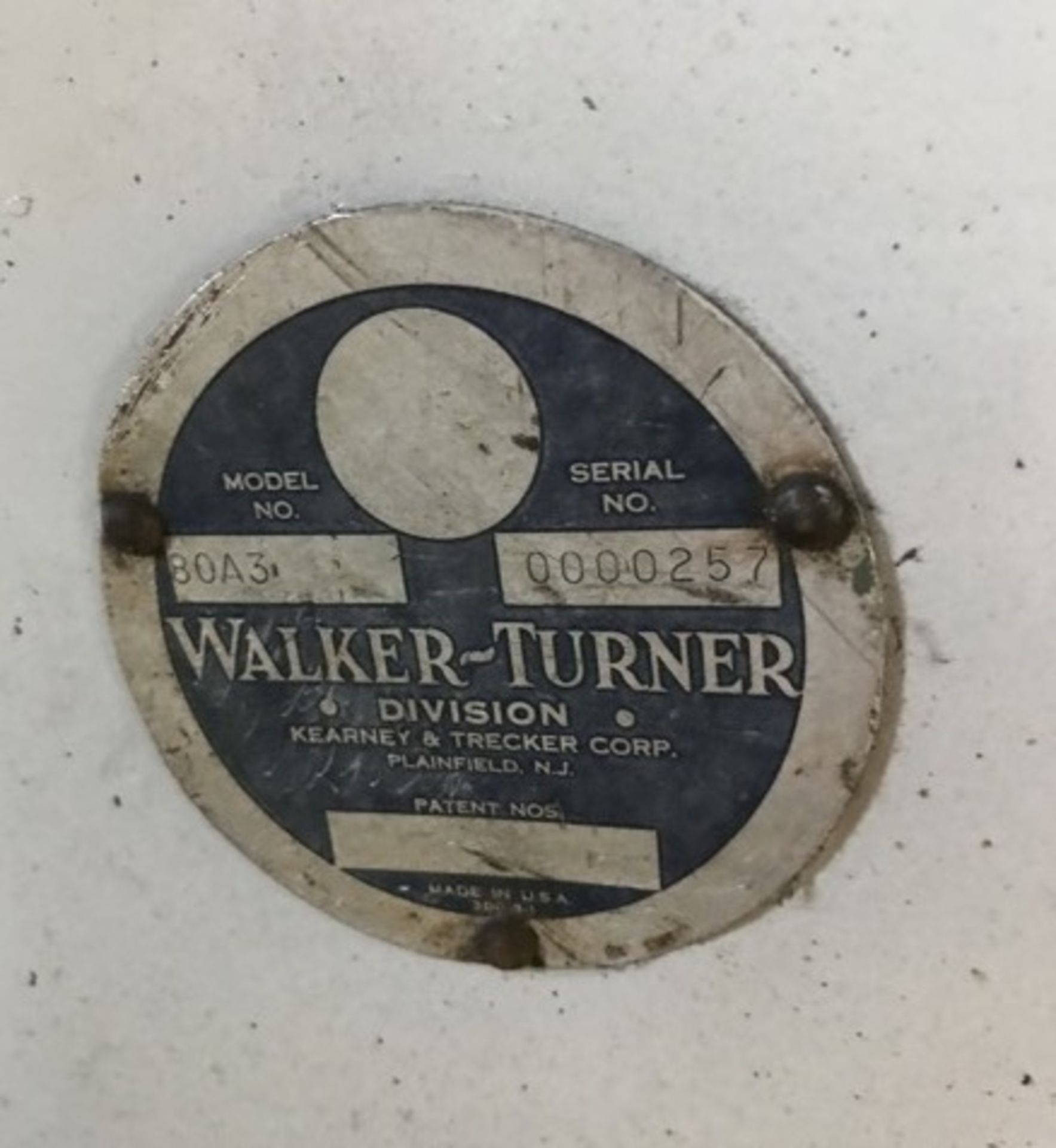 Walker-Turner Abrasive Saw, Model 80A3 - Bild 3 aus 5