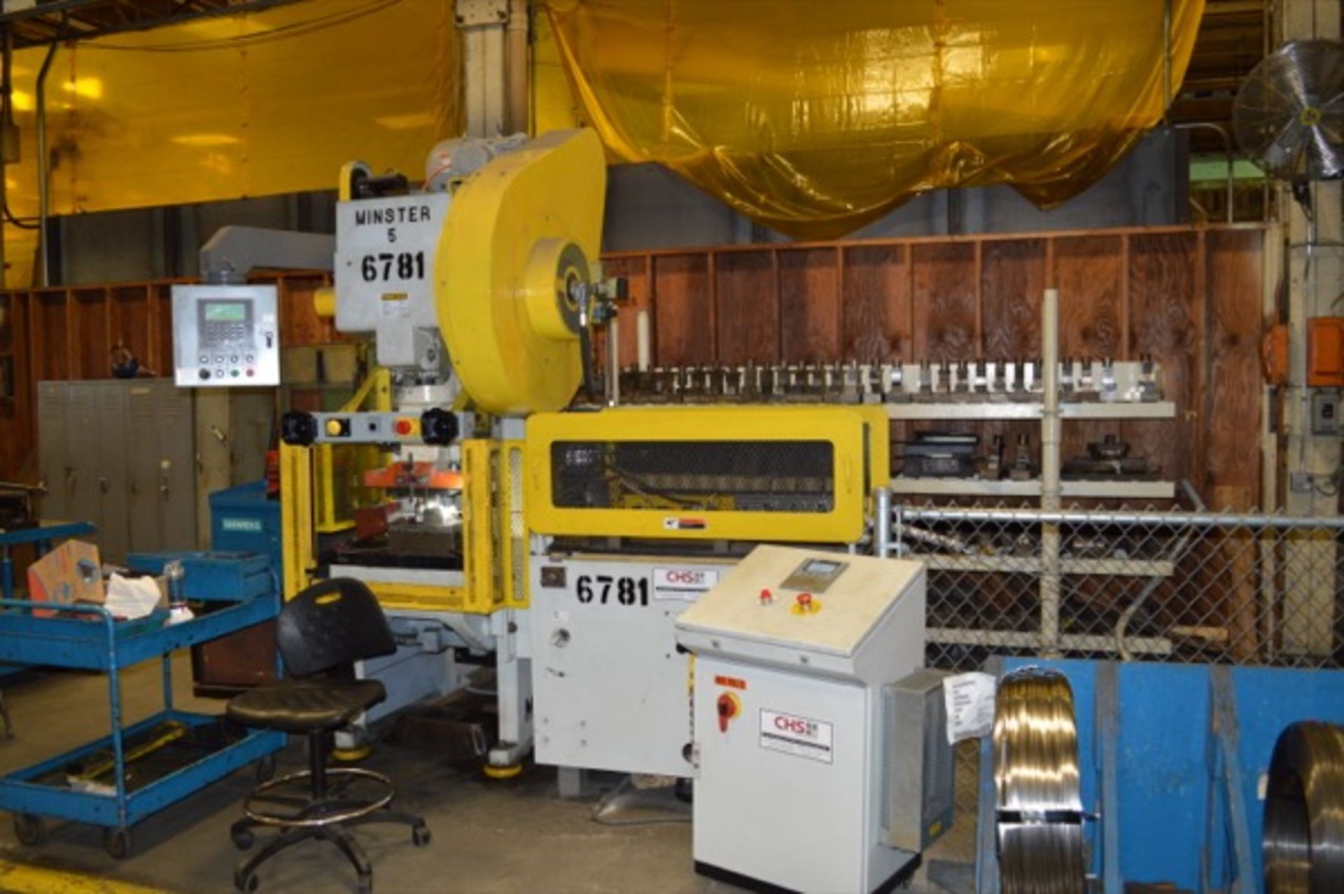 45 Ton Minster 5 OBI Press with CHS Automation feed - Image 14 of 19