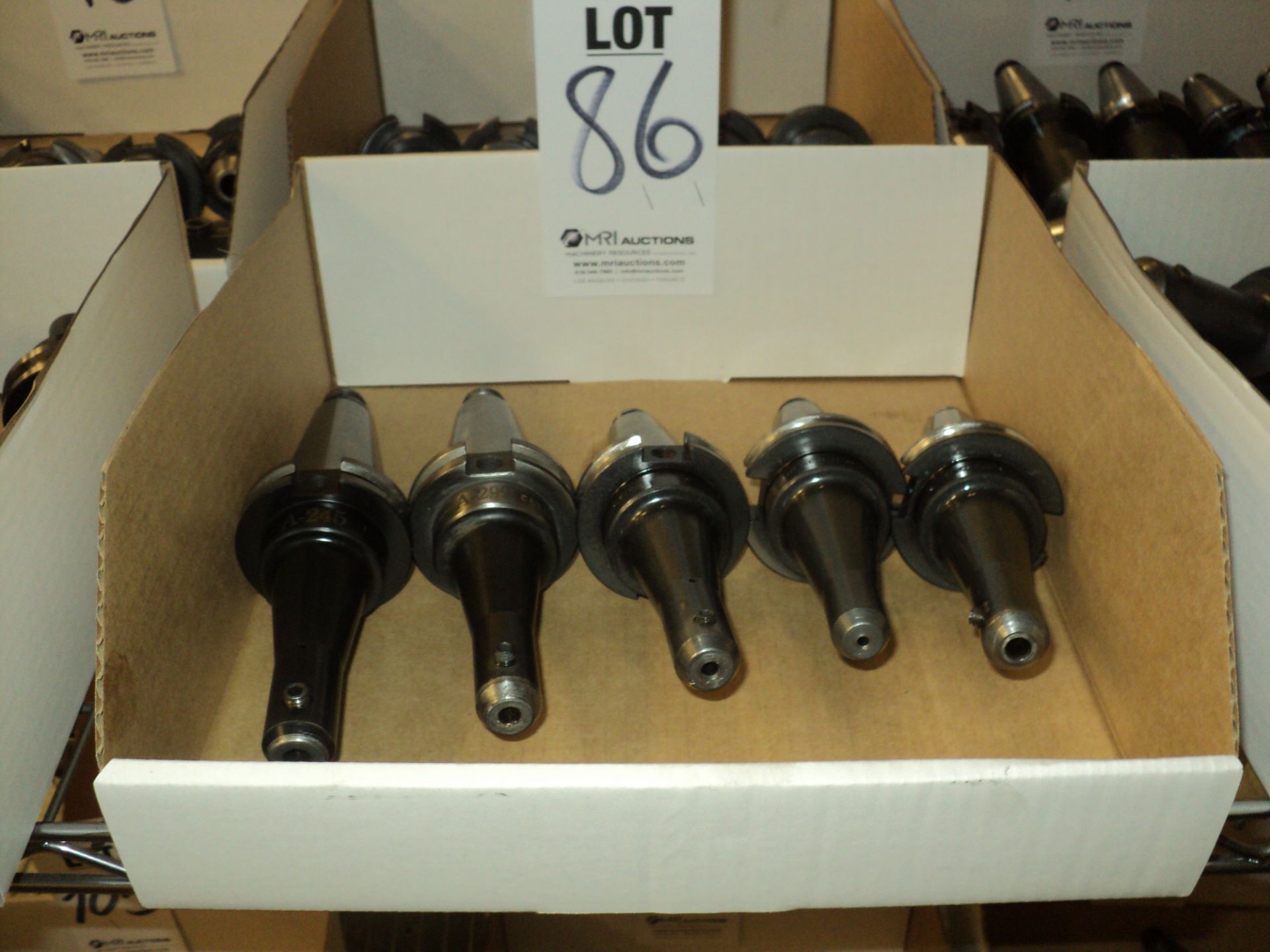 LOT OF (5) CAT 40 EXTENDED LENGTH MILL HOLDERS