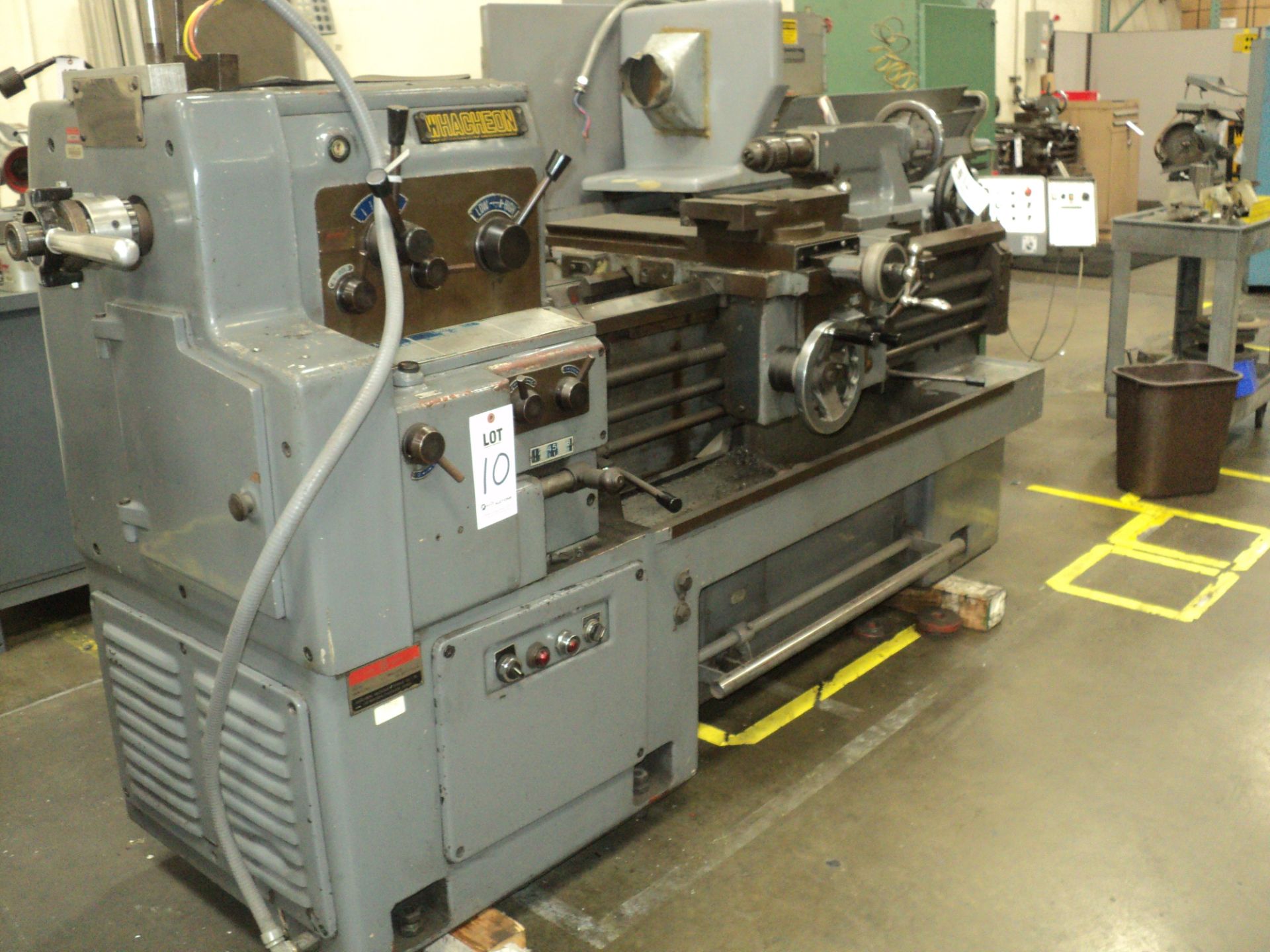 HWACHEON ENGINE LATHE 18"X60" C.C.S. 1800 RPM CROSS SLIDE TAILSTOCK COLLET CLOSER FIX - Image 6 of 6