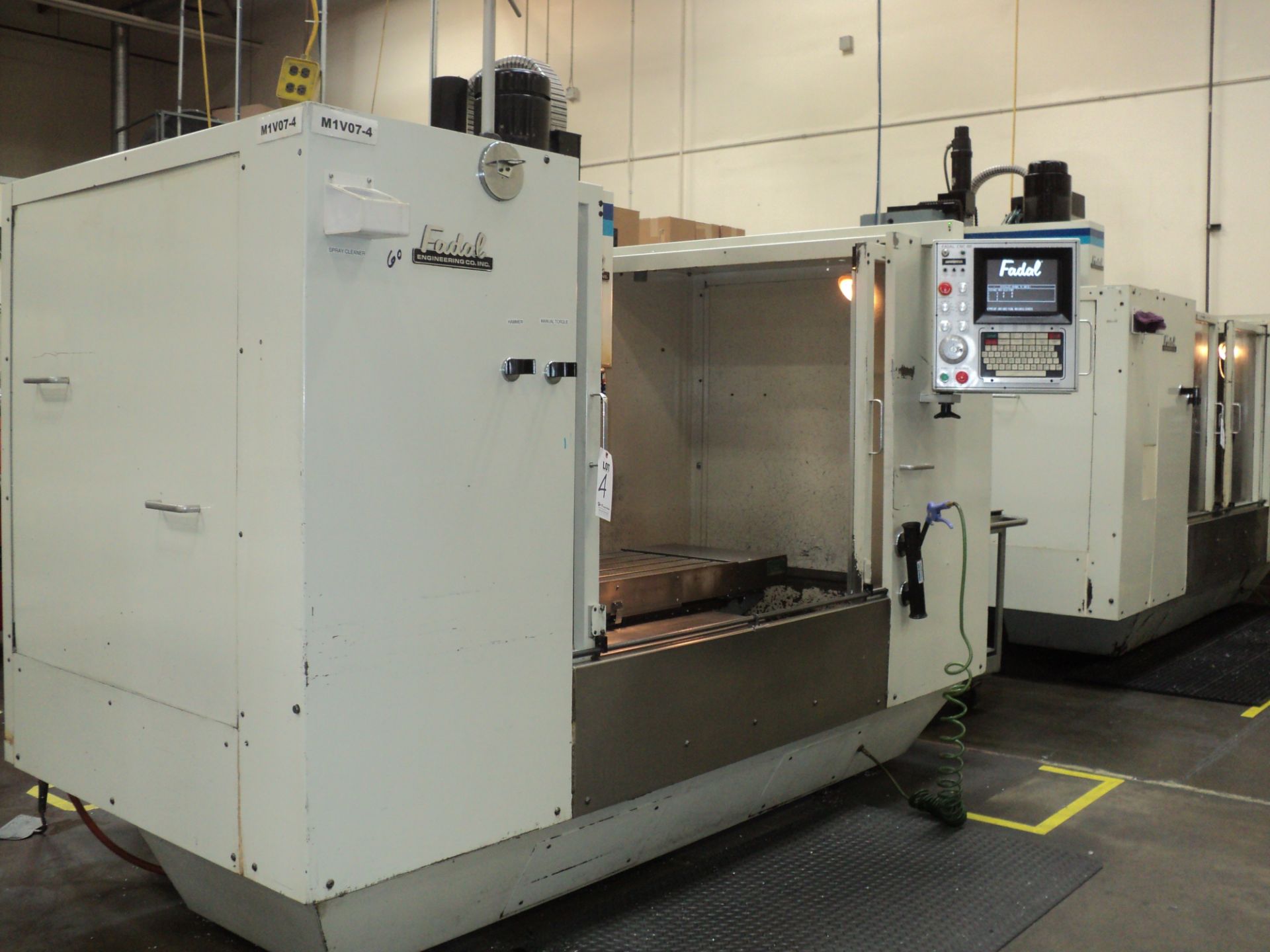 FADAL CNC VERTICAL MACHINING CENTER, VMC 4020, MDL 906-1, 3 AXIS, - Image 4 of 7