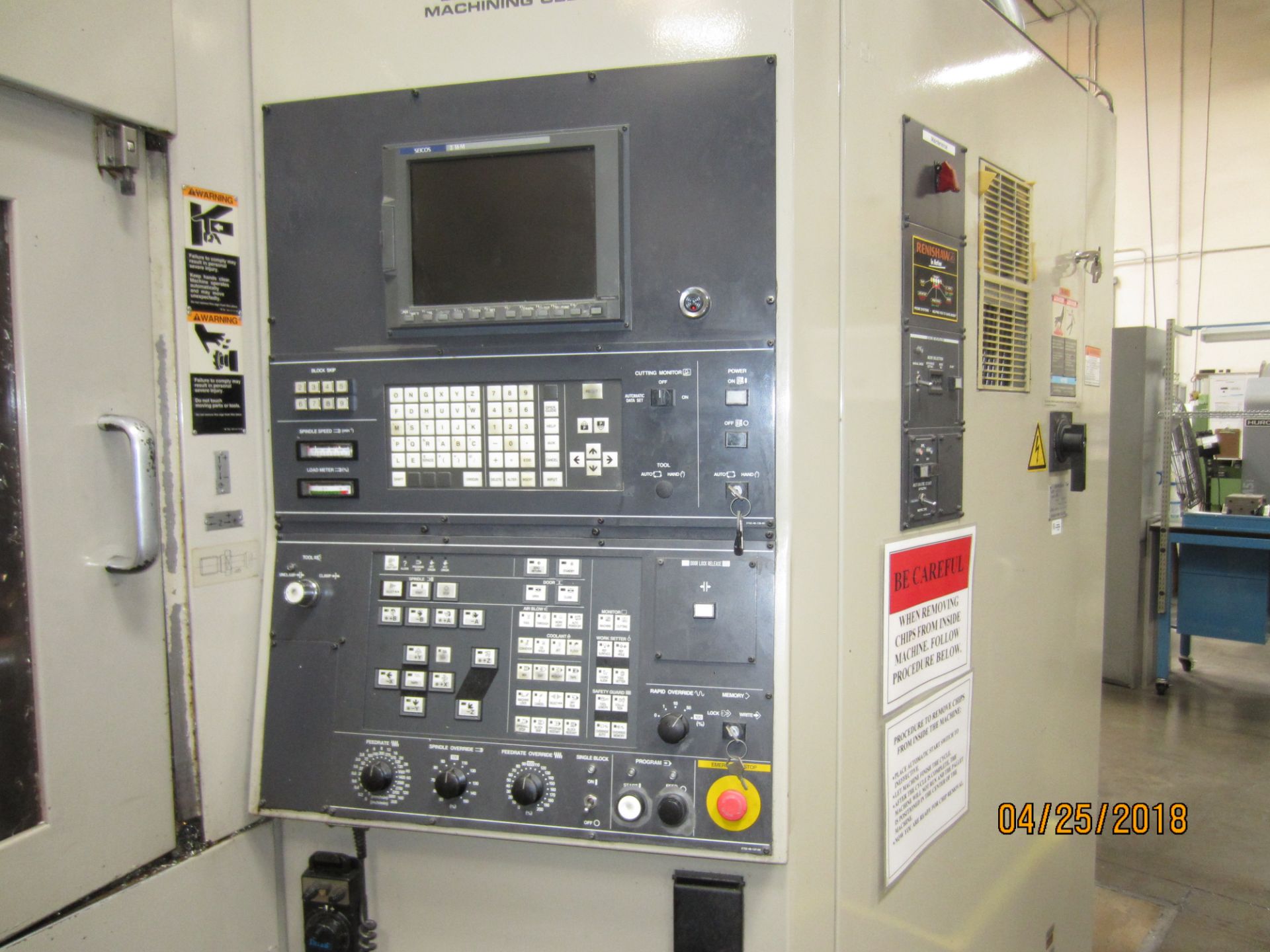 HITACHI SEIKI CNC HORIZONTAL MACHINING CENTER MDL, HG 400-III, HIGH GRADE EXPANDABLE MACHINING CELL - Image 17 of 17