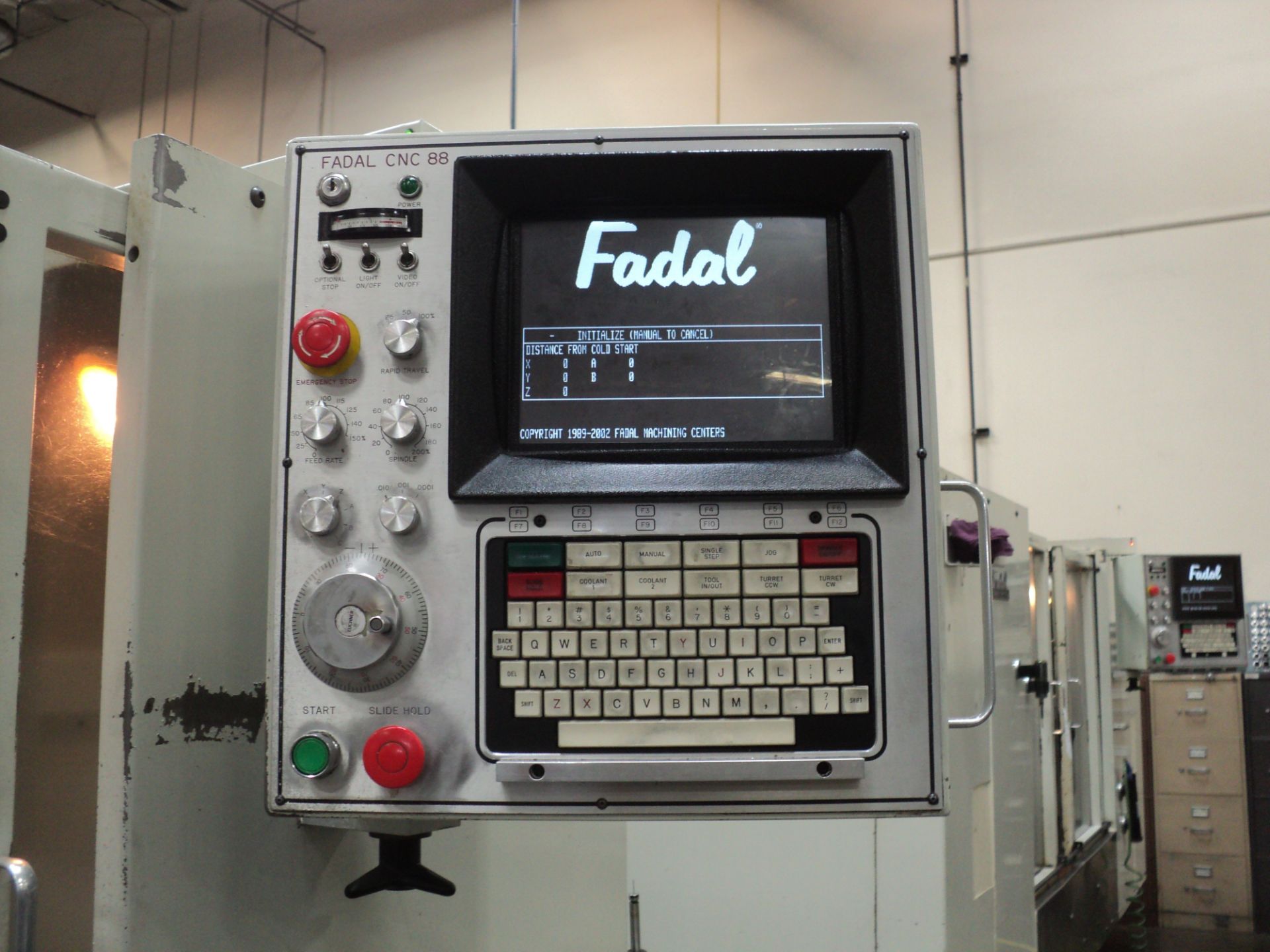 FADAL CNC VERTICAL MACHINING CENTER, VMC 4020, MDL 906-1, 3 AXIS, - Image 7 of 7