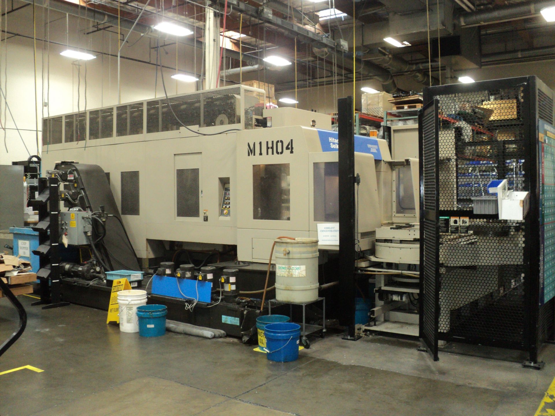 HITACHI SEIKI CNC HORIZONTAL MACHINING CENTER MDL, HG 400-III, HIGH GRADE EXPANDABLE MACHINING CELL - Image 11 of 17