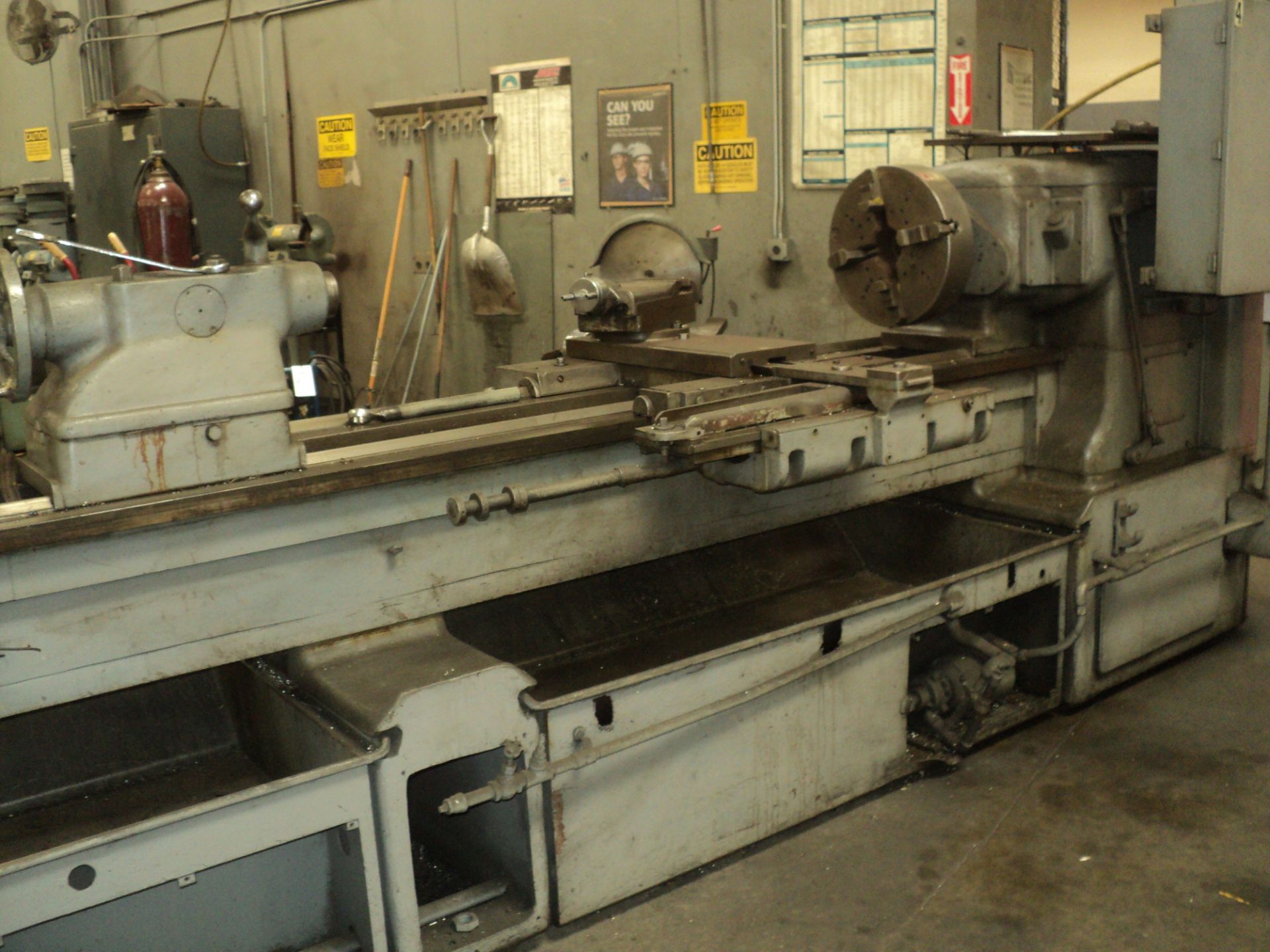 MONARCH ENGINE LATHE, 20" x 120" CCS, 12" 3 JAW CHUCK, TAILSTOCK, CROSS SLIDE, STEADY REST, TRACER - Image 3 of 5