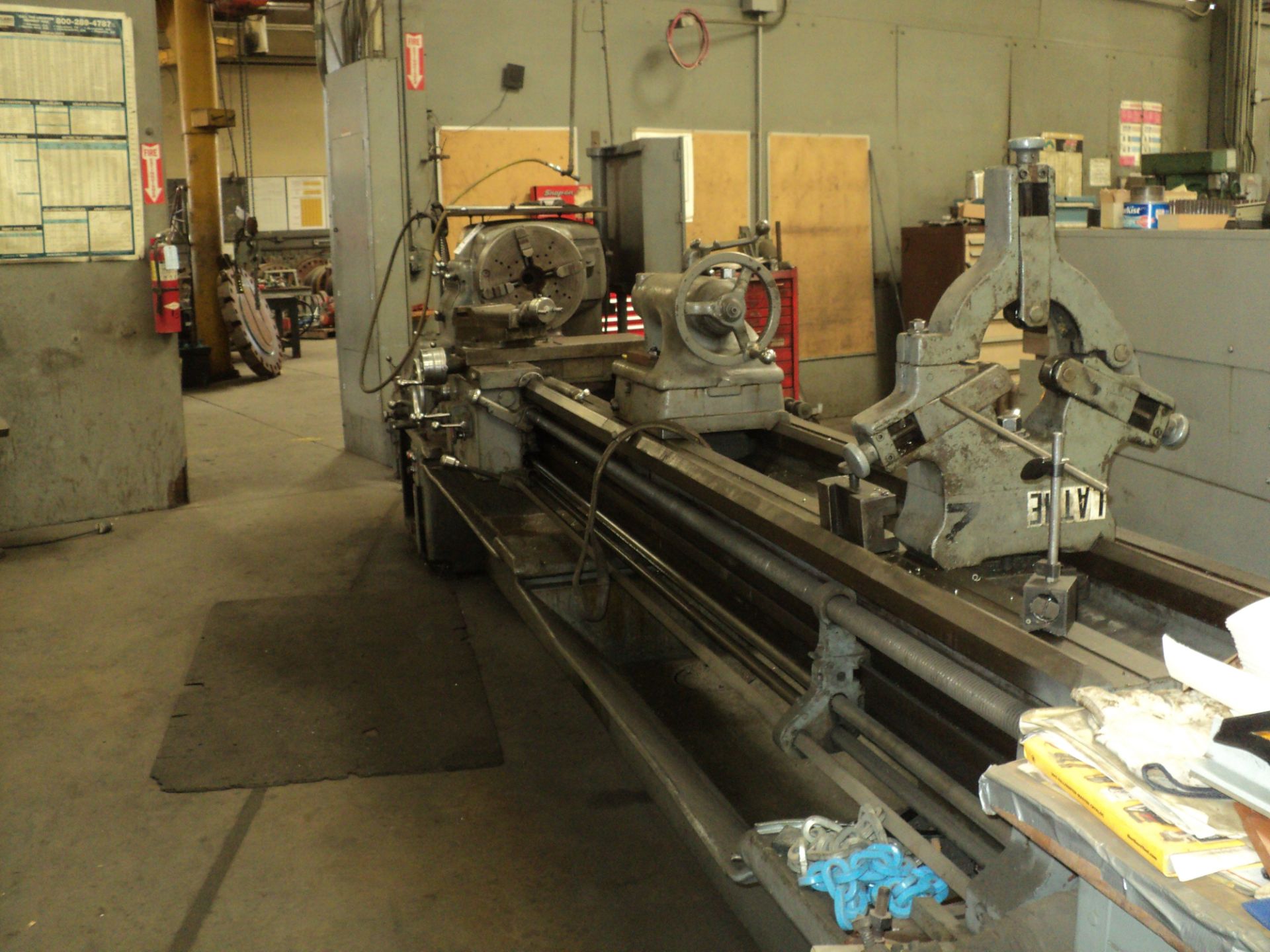 MONARCH ENGINE LATHE, 20" x 120" CCS, 12" 3 JAW CHUCK, TAILSTOCK, CROSS SLIDE, STEADY REST, TRACER - Image 2 of 5