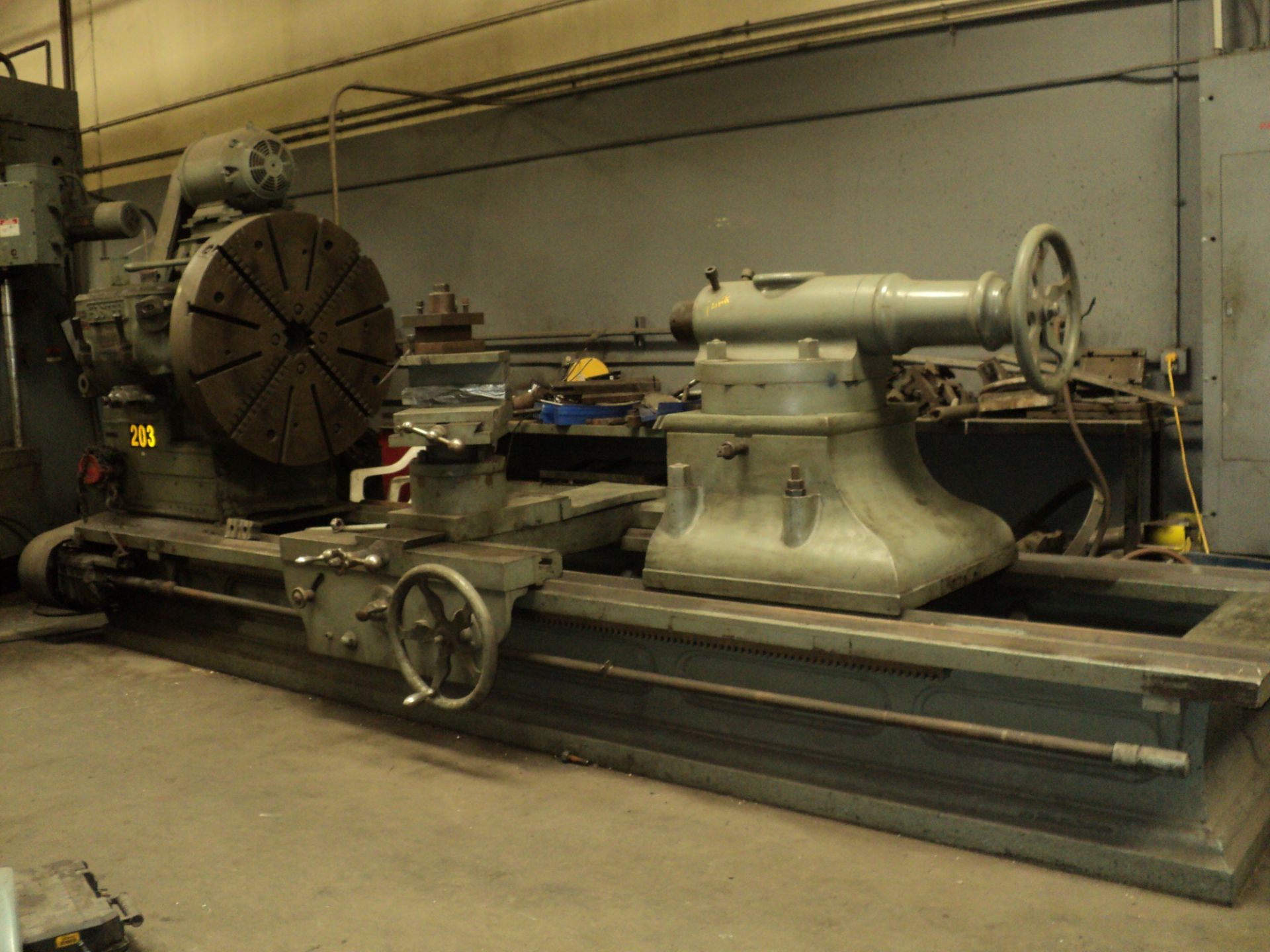 FOSTER ENGINE LATHE, 66" x 84" CCS, 42" 4 JAW CHUCK, CROSS SLIDE, TAILSTOCK, 9-484 RPM, S/N: 4FU199 - Image 4 of 6