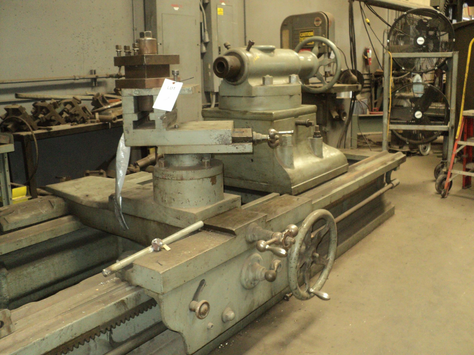 FOSTER ENGINE LATHE, 66" x 84" CCS, 42" 4 JAW CHUCK, CROSS SLIDE, TAILSTOCK, 9-484 RPM, S/N: 4FU199 - Image 3 of 6