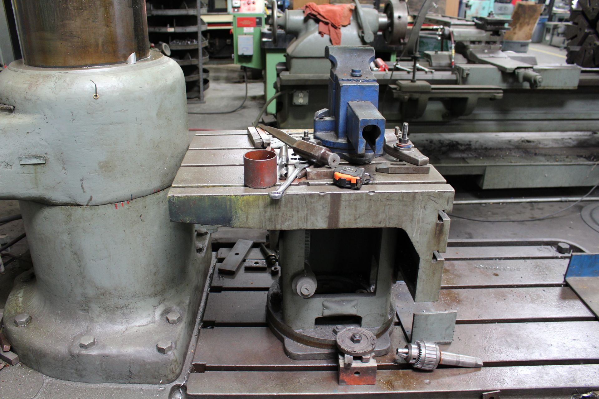 AMERICAN HOLE WIZARD RADIAL ARM DRILL, 13" COLUMN x 60" ARM, 20" x 30" x 10" BOX TABLE, 15 - 1200 - Image 4 of 5