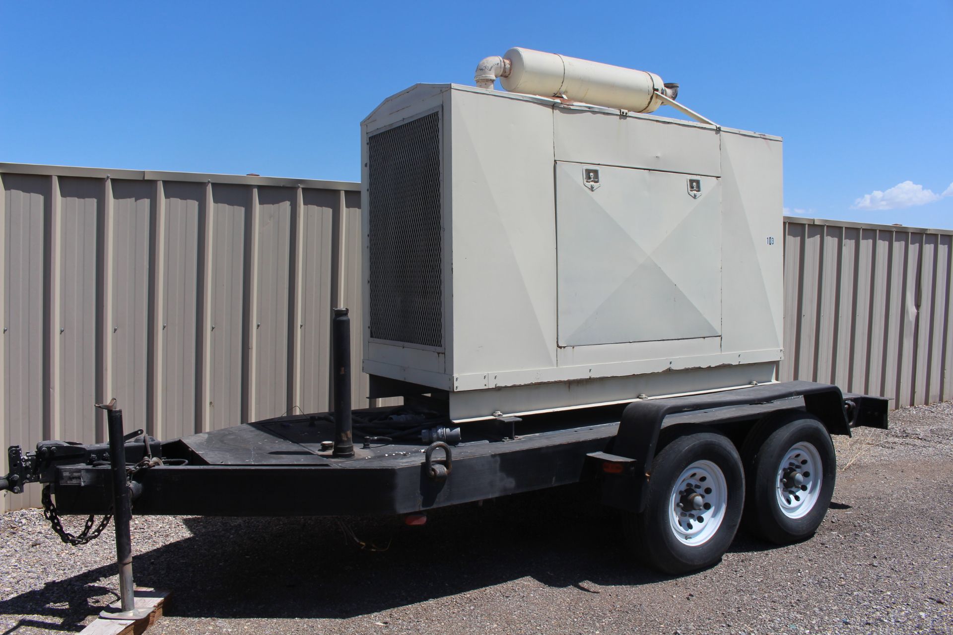 1998 MIGHTY MOVER 14 FT. UTILITY TRAILER WITH GENERATOR; LOCATED IN FORT MOJAVE, AZ.