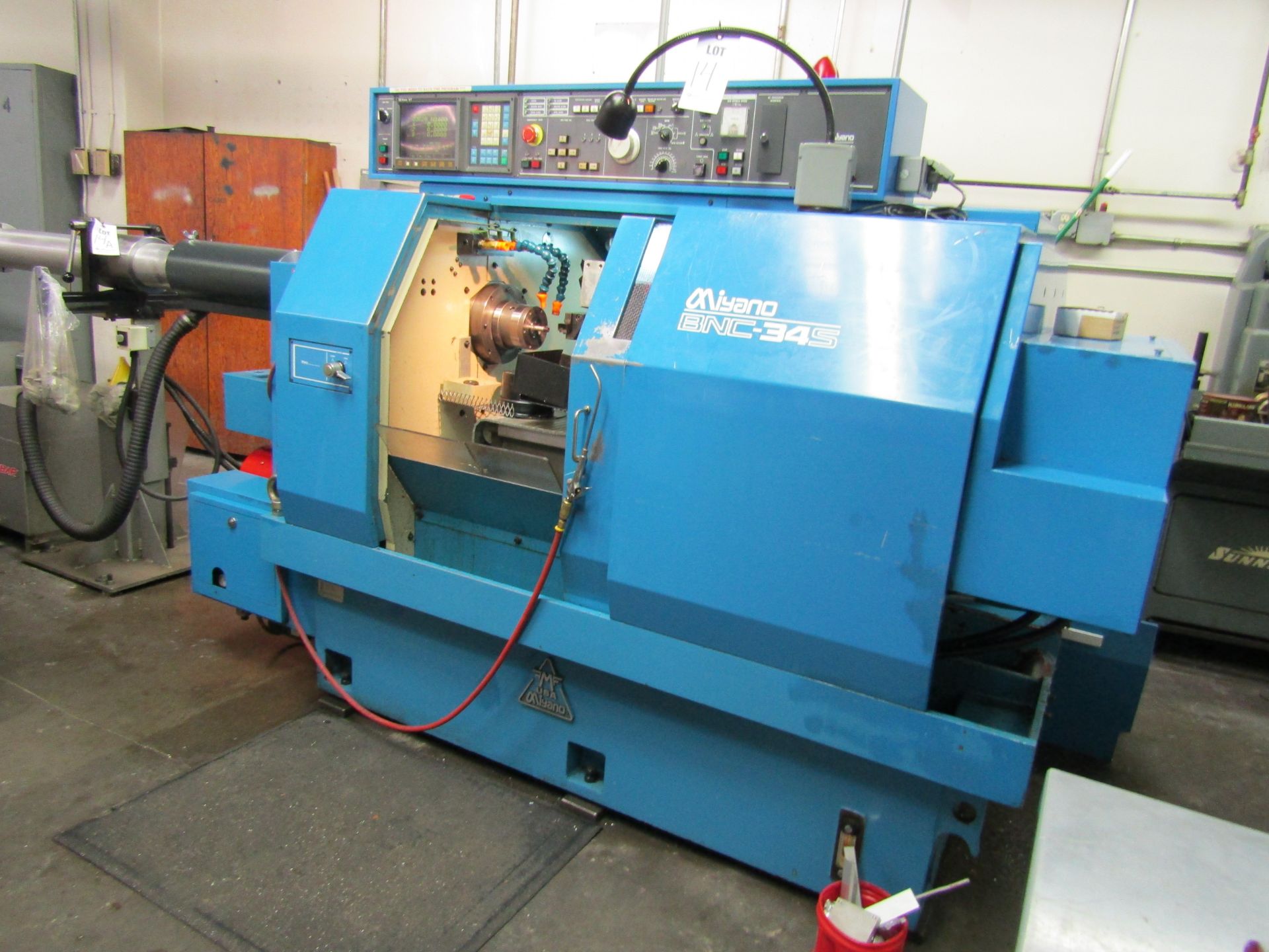 MIYANO BNC 34S CNC TURNING CENTER, 6 TOOL ATC, 8" SUB SPINDLE CHUCK, FANUC CONTROL, 5000 RPM, W/ LNS - Image 2 of 8