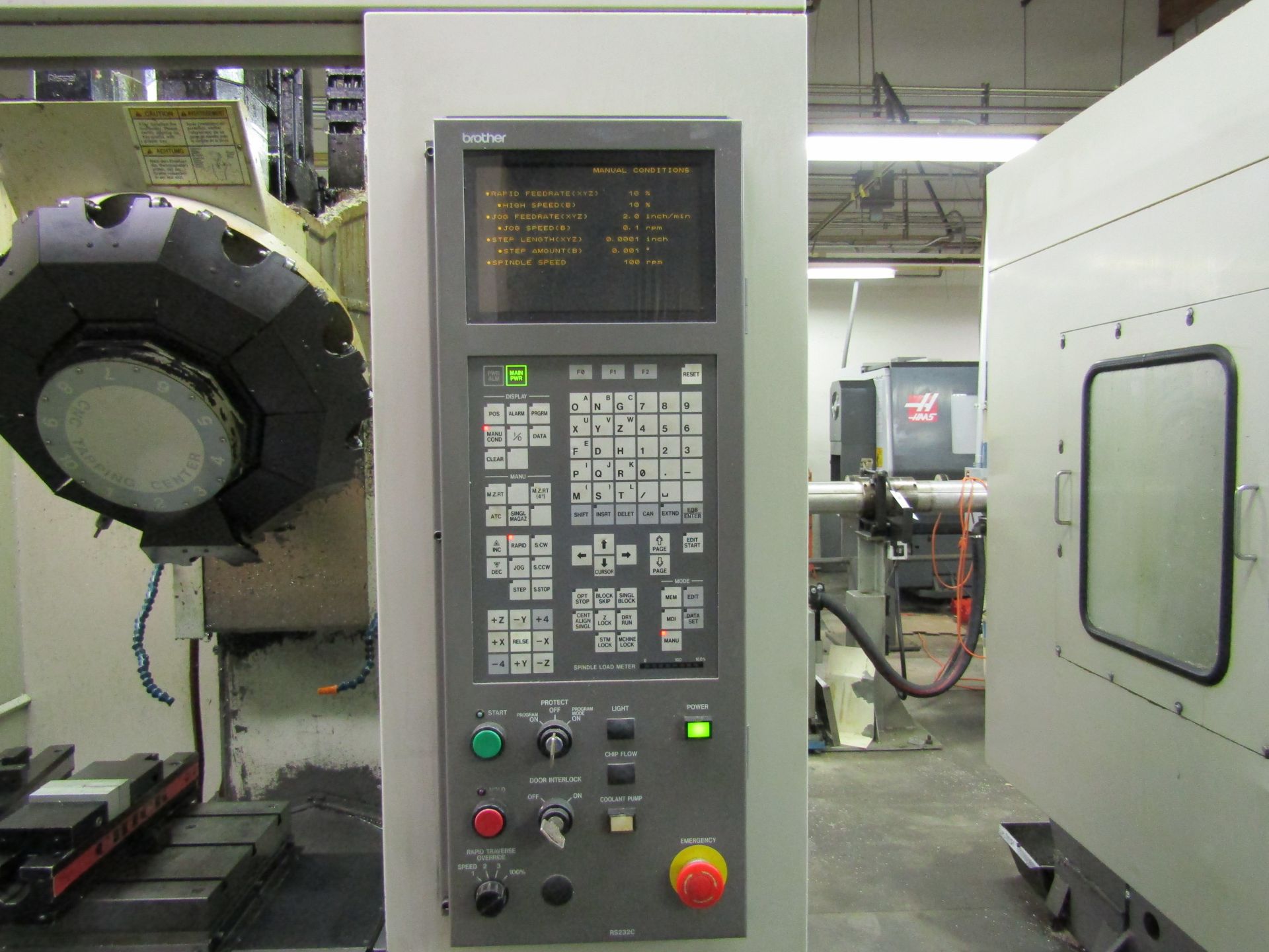 1996 BROTHER TC229 DRILL & TAPPING CNC CENTER, 10 TOOL ATC, TABLE SIZE 10"x24", BROTHER CNC CONTROL, - Image 5 of 6