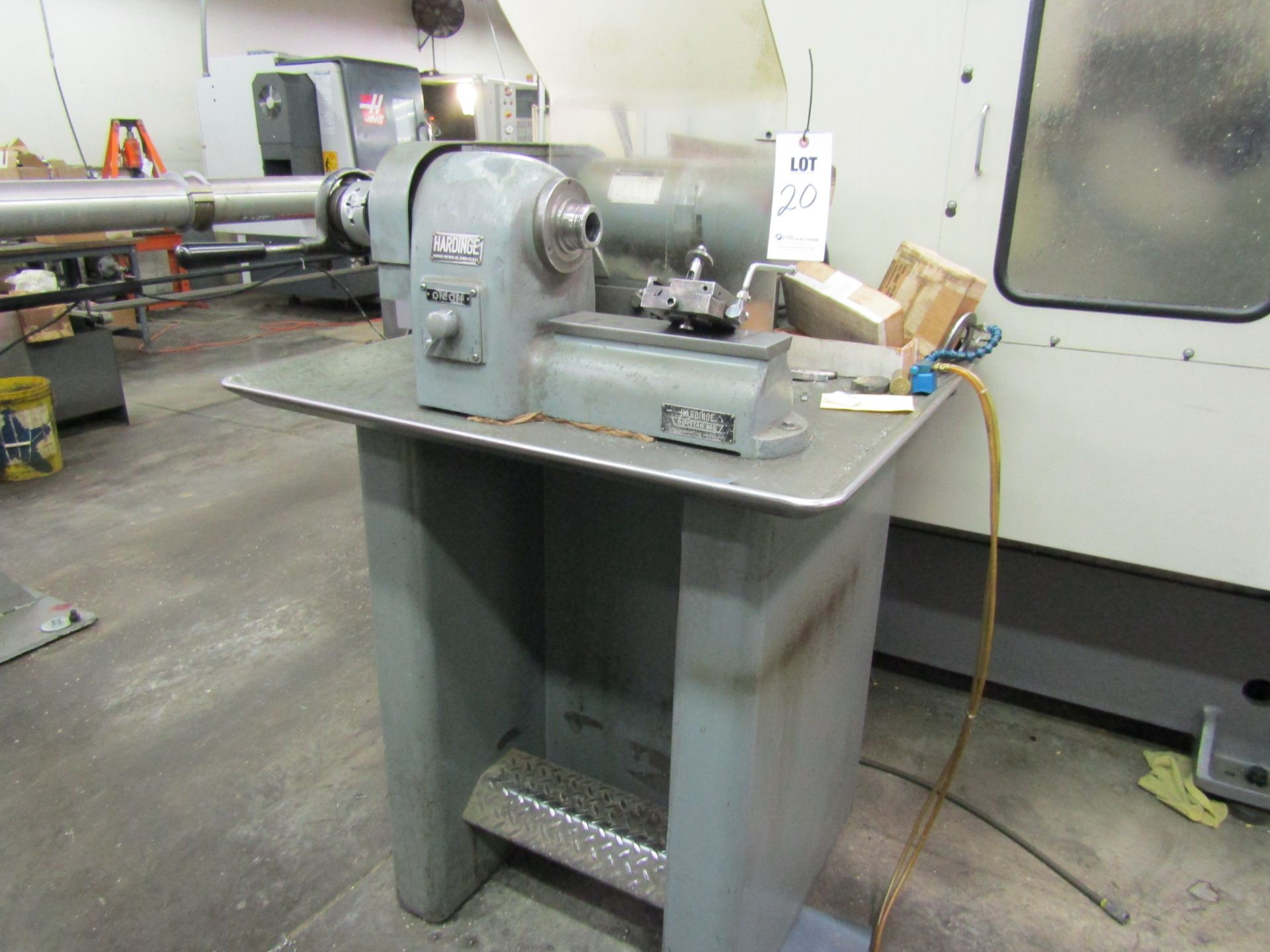 HARDINGE DOVETAIL BED SPEED LATHE, 1/2 HP