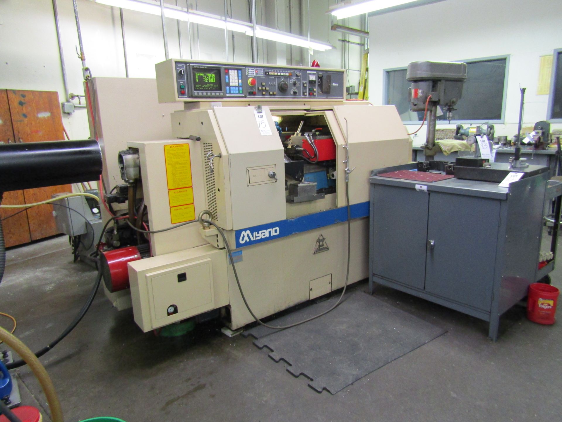 MIYANO BNC 34T CNC TURNING CENTER, 12 TOOL ATC, SUB TURRET STATION, FANUC GE PANEL CONTROL, 5000 - Image 3 of 7