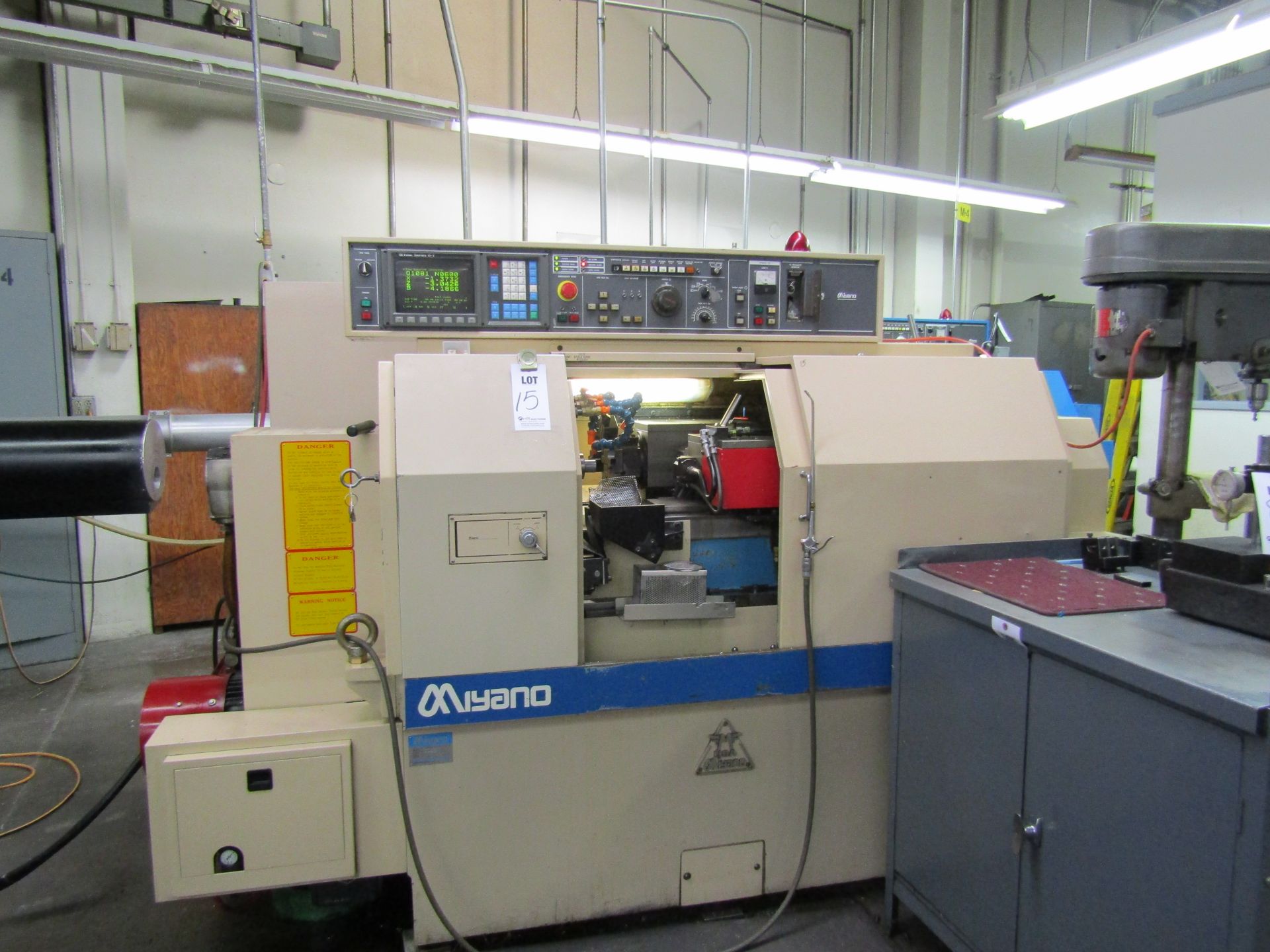 MIYANO BNC 34T CNC TURNING CENTER, 12 TOOL ATC, SUB TURRET STATION, FANUC GE PANEL CONTROL, 5000