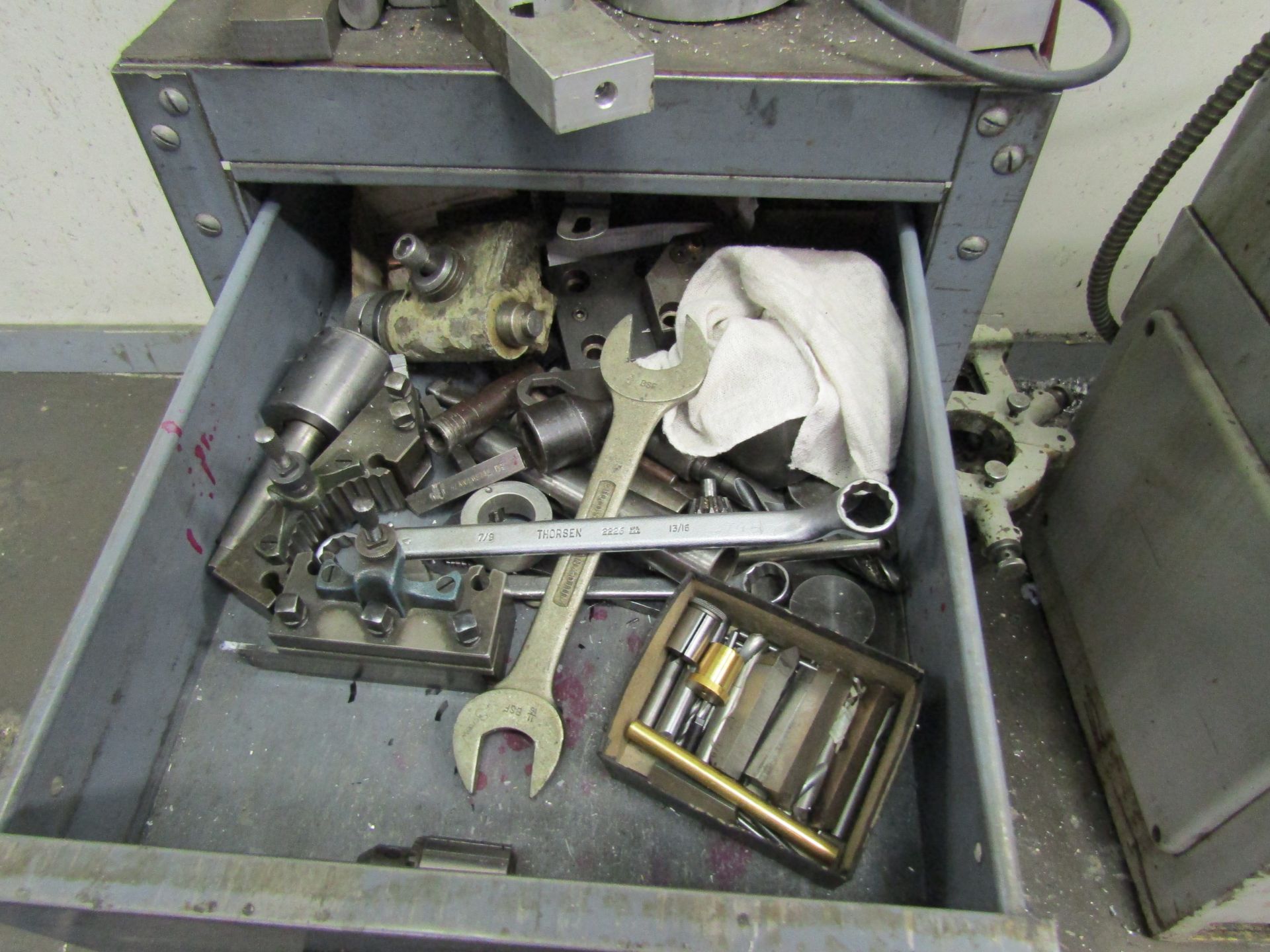 CABINET WITH CONTENTS FOR CADILLAC LATHE - Image 2 of 4