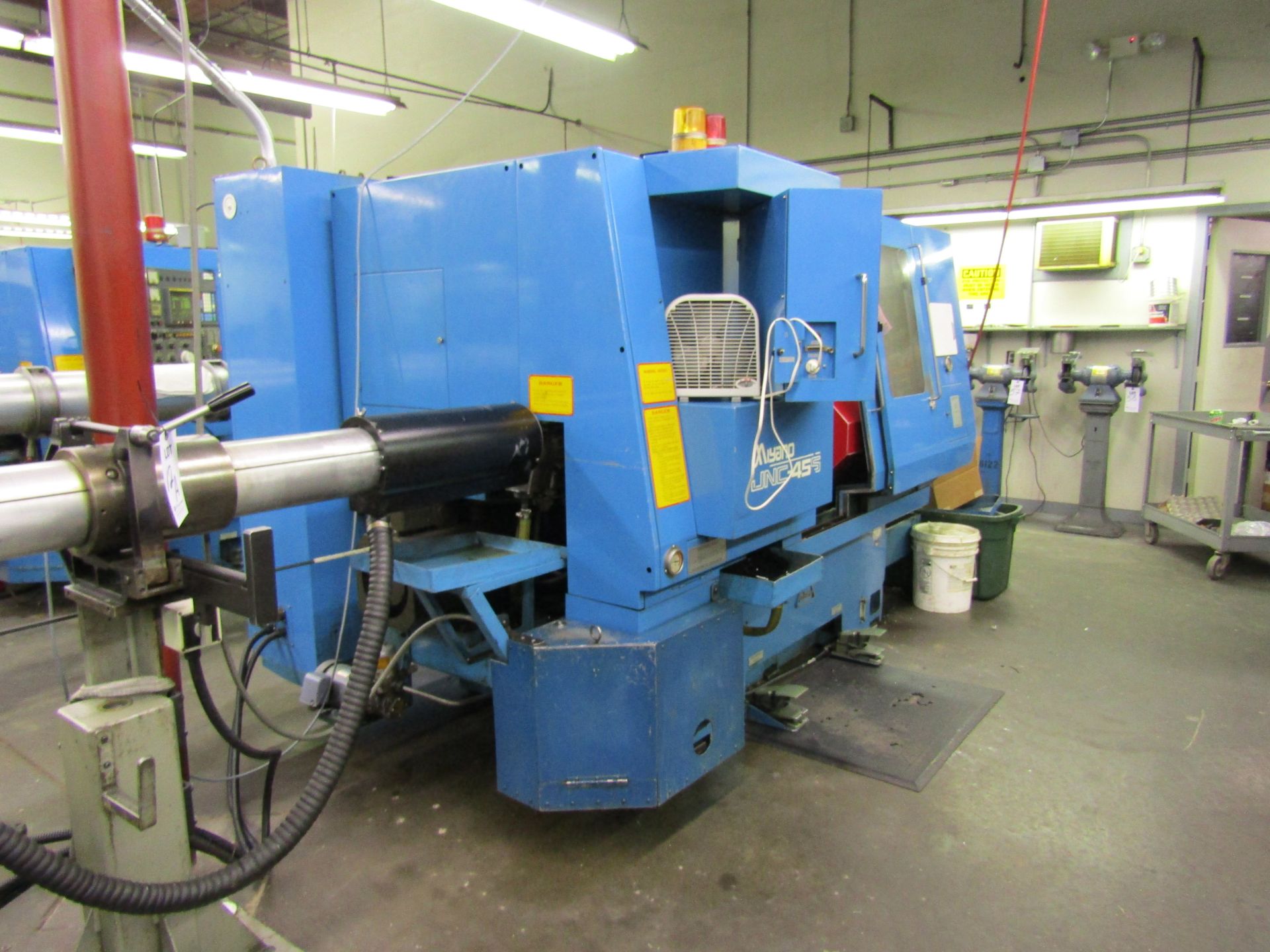 MIYANO JNC45-S CNC TURNING CENTER. 4000 RPM, HP 36, SUB 8" SPINDLE CHUCK, FANUC-OT CONTROL PANEL, 10 - Image 6 of 10