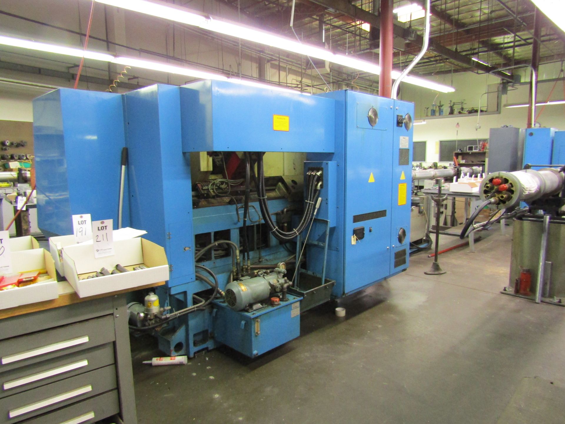 MIYANO JNC45-S CNC TURNING CENTER. 4000 RPM, HP 36, SUB 8" SPINDLE CHUCK, FANUC-OT CONTROL PANEL, 10 - Image 7 of 10